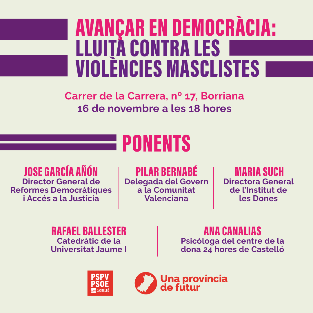 Samuel Falomir ens informa de l’acte ‘Avançar en democràcia: Lluita contra les violències masclistes