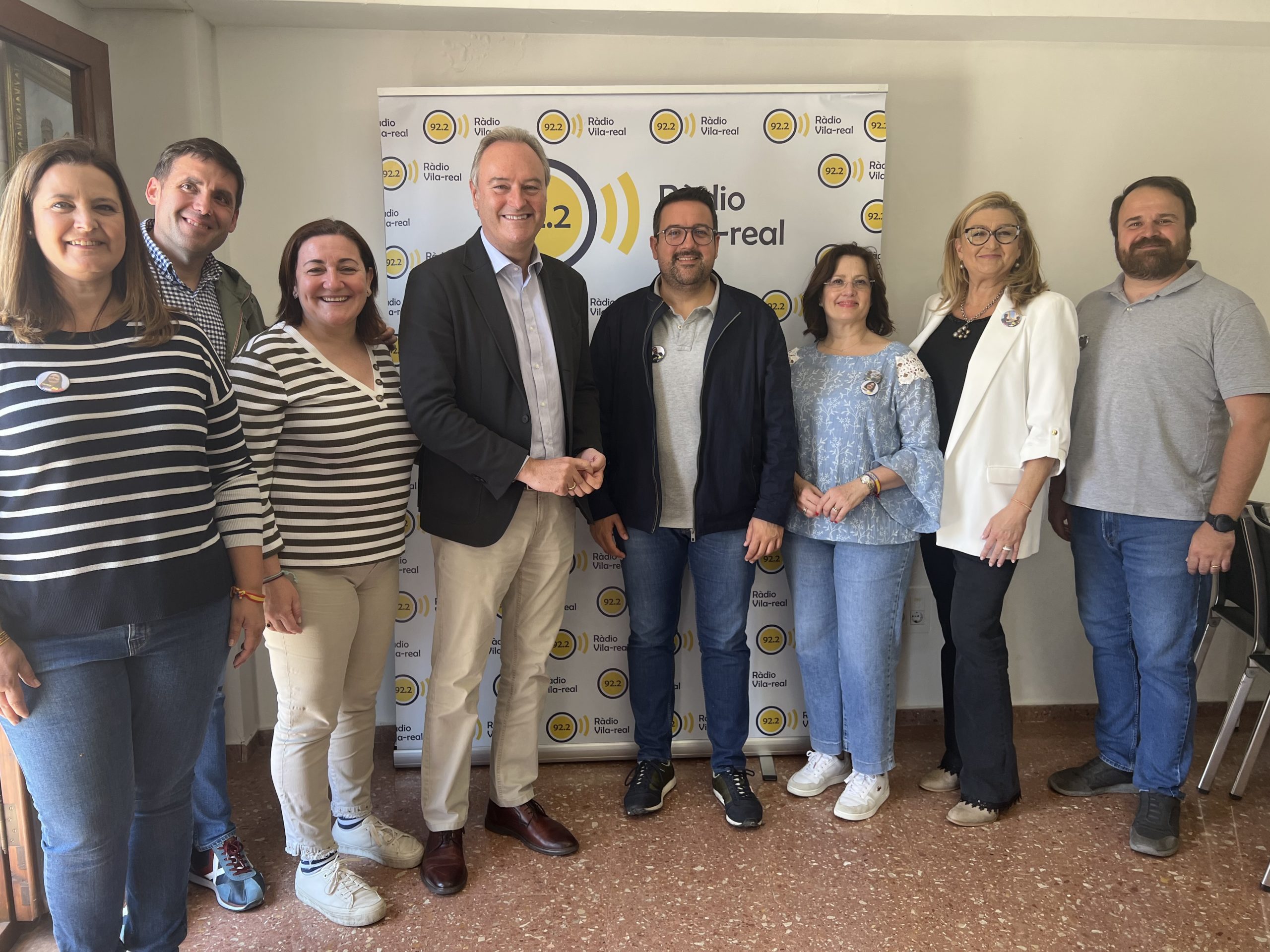 El candidat a l’alcaldia de Vila-real Adrián Casabó ha vingut acompanyat d’Alberto Fabra