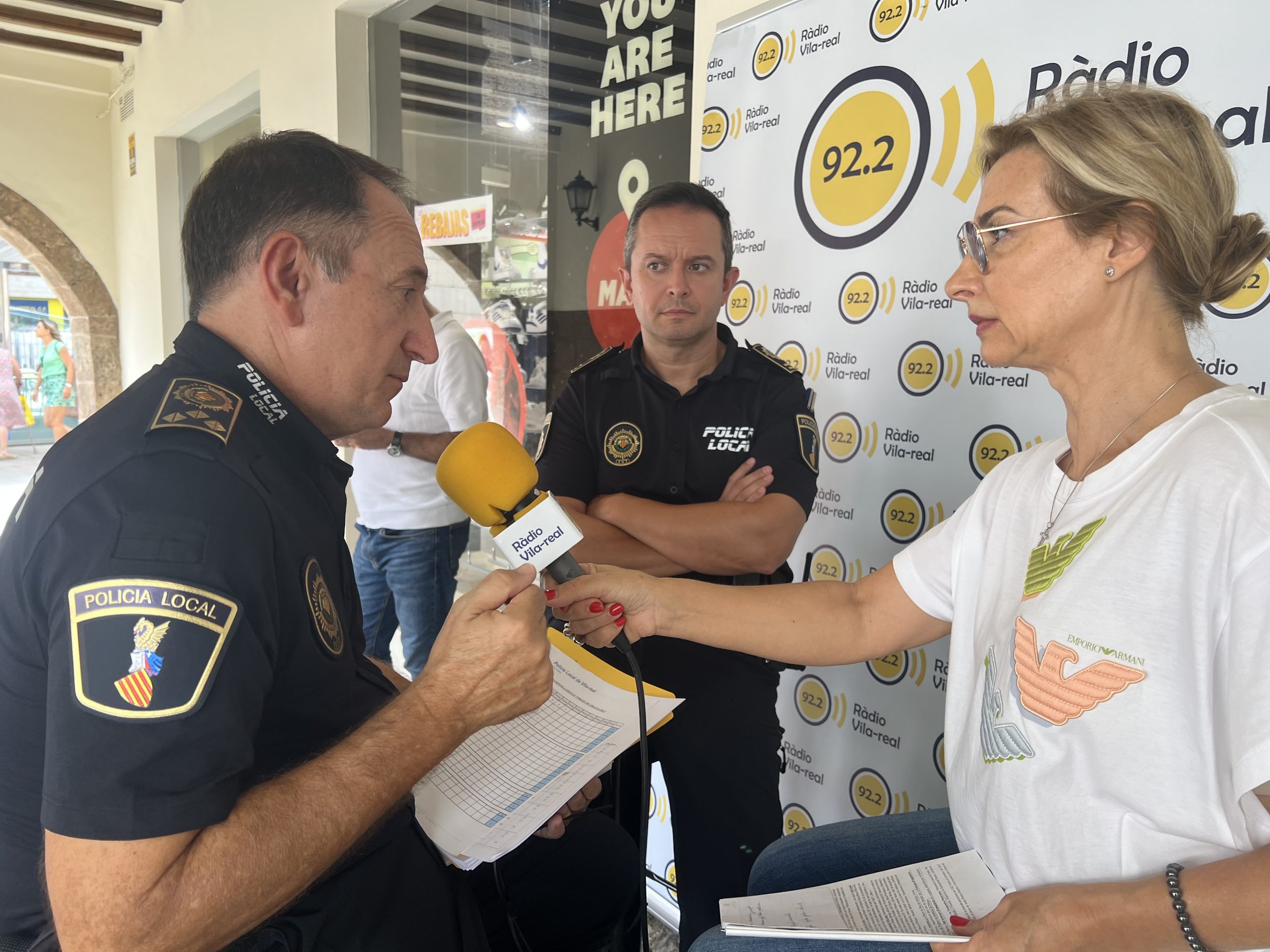 Entrevista al Comissari Cap de Policia Local de Vila-real, José Ramón Nieto i a l’Inspector Alfonso Monfort