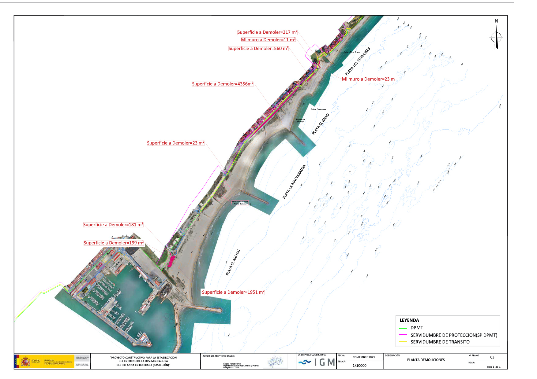Borriana presenta les al·legacions al projecte de Costas per a defensar el doble sentit de circulació i les places d’aparcament  de la seua zona marítima
