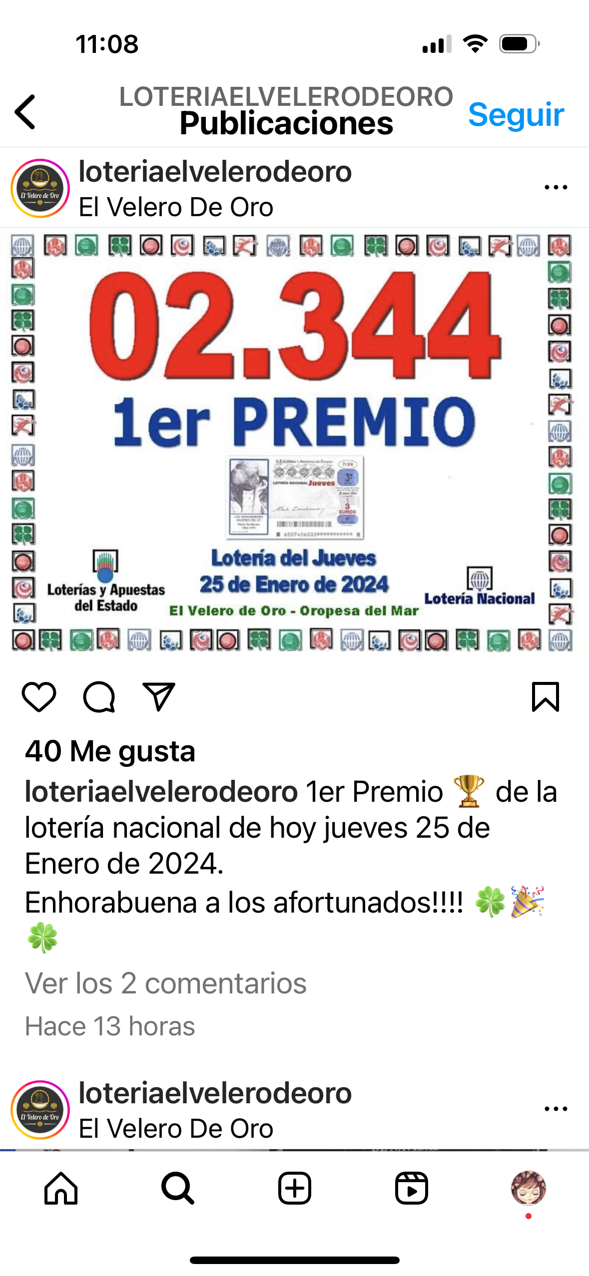 Oropesa repartix el primer premi Loteries de hui dijous 25 de gener de 2024