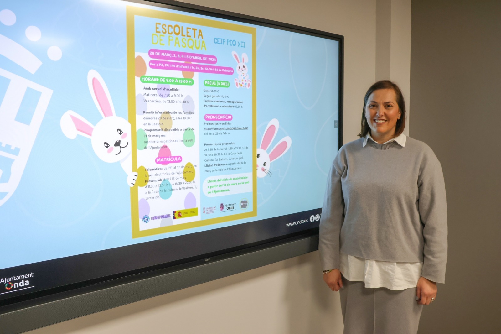 Onda fomenta la conciliación familiar con una nueva edición de la Escoleta de Pasqua