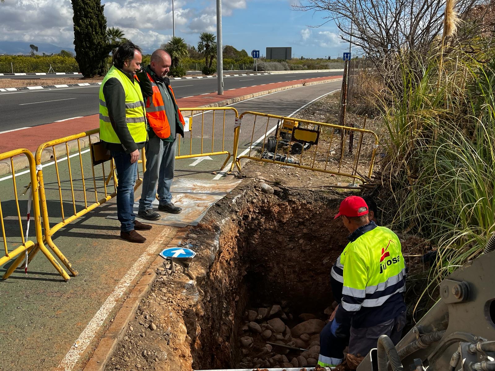 Jesús Albiol visita el jaciment de «EL PALAU”