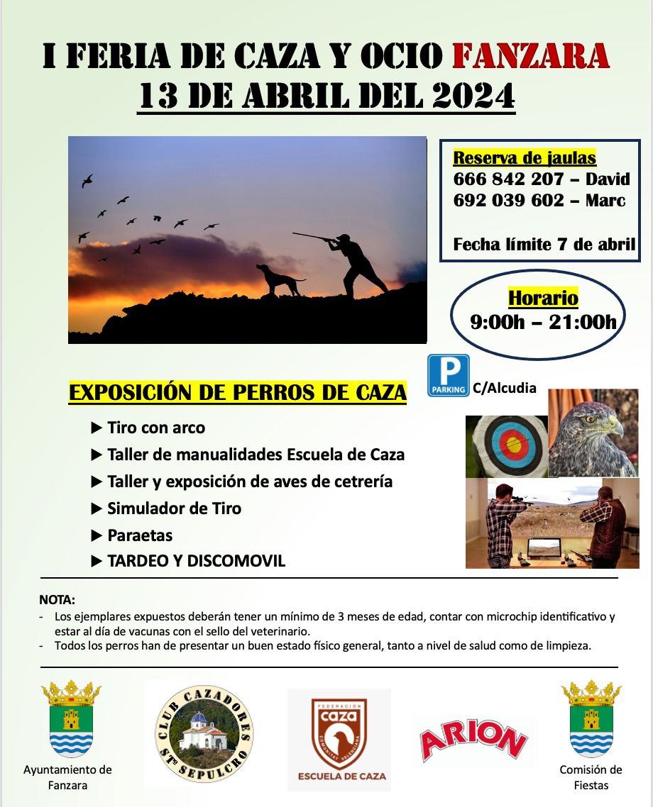 Fanzara organitza la primera Fira de Caça de la mà dels veïns amb activitats esportives i d’oci