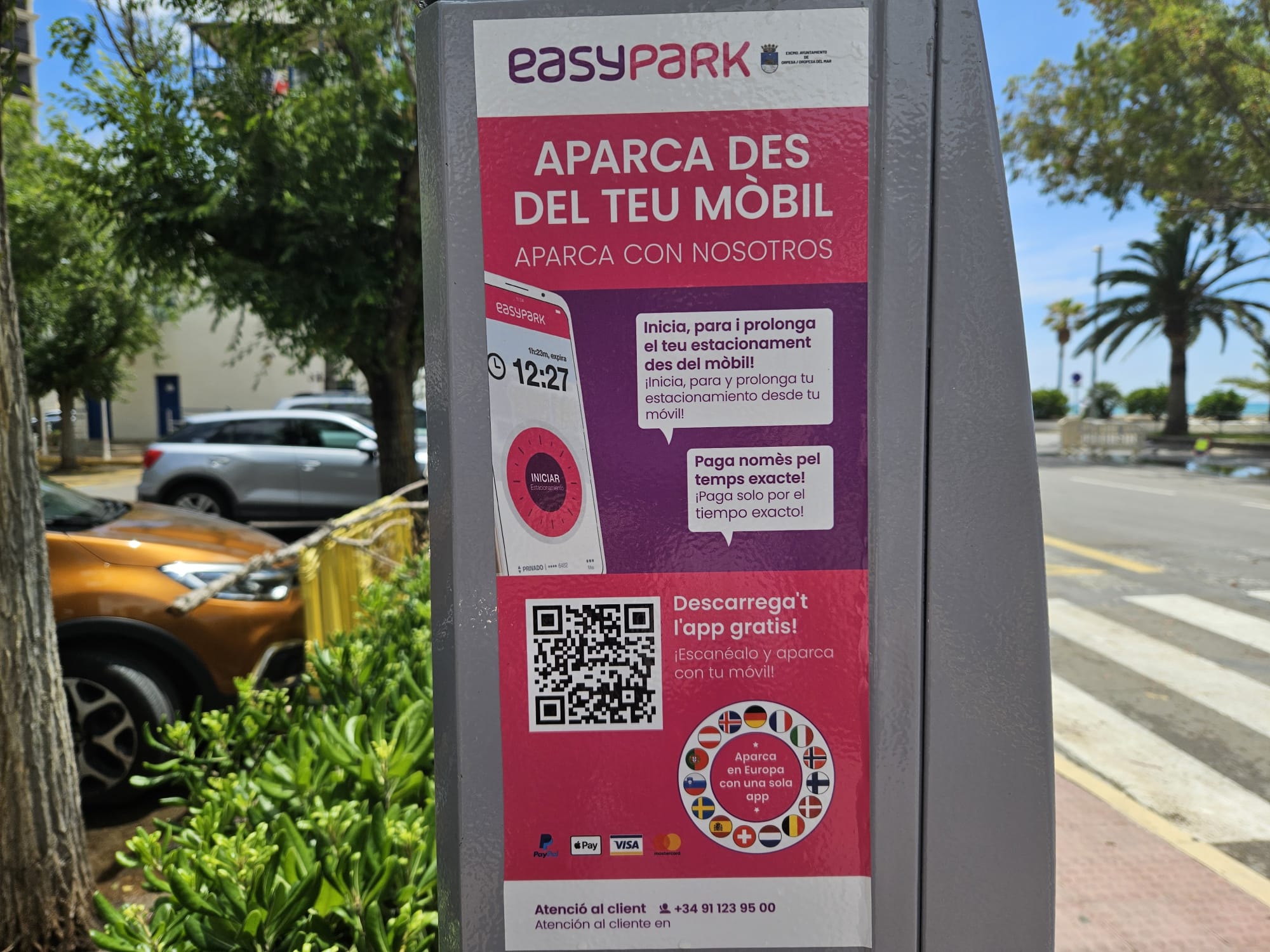 Orpesa innova estrenant una aplicació mòbil per a pagar la  zona blava