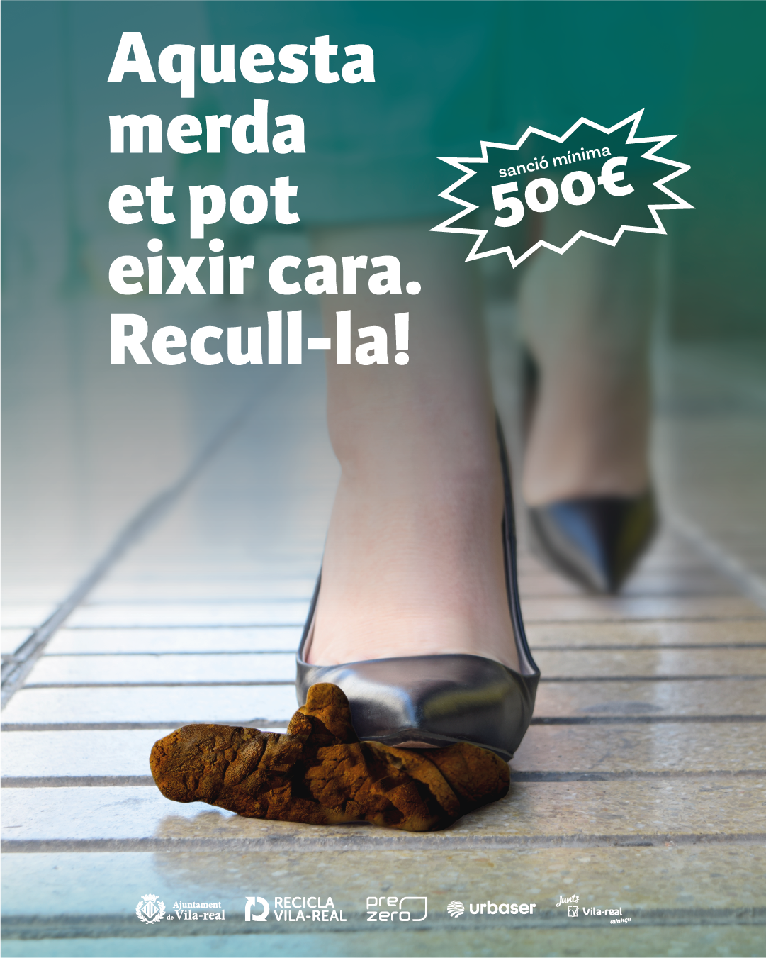 Vila-real reforça la conscienciació davant els excrements i orins de gossos en la via pública amb una campanya que adverteix de les sancions