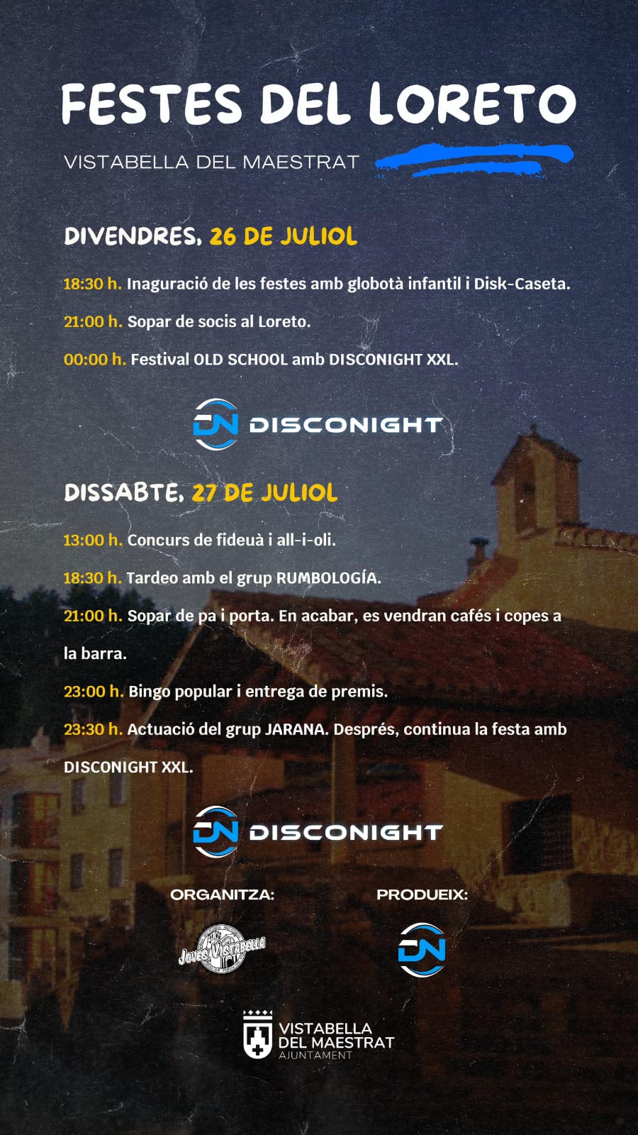 Tot preparat a Vistabella per a celebrar les Festes del Loreto