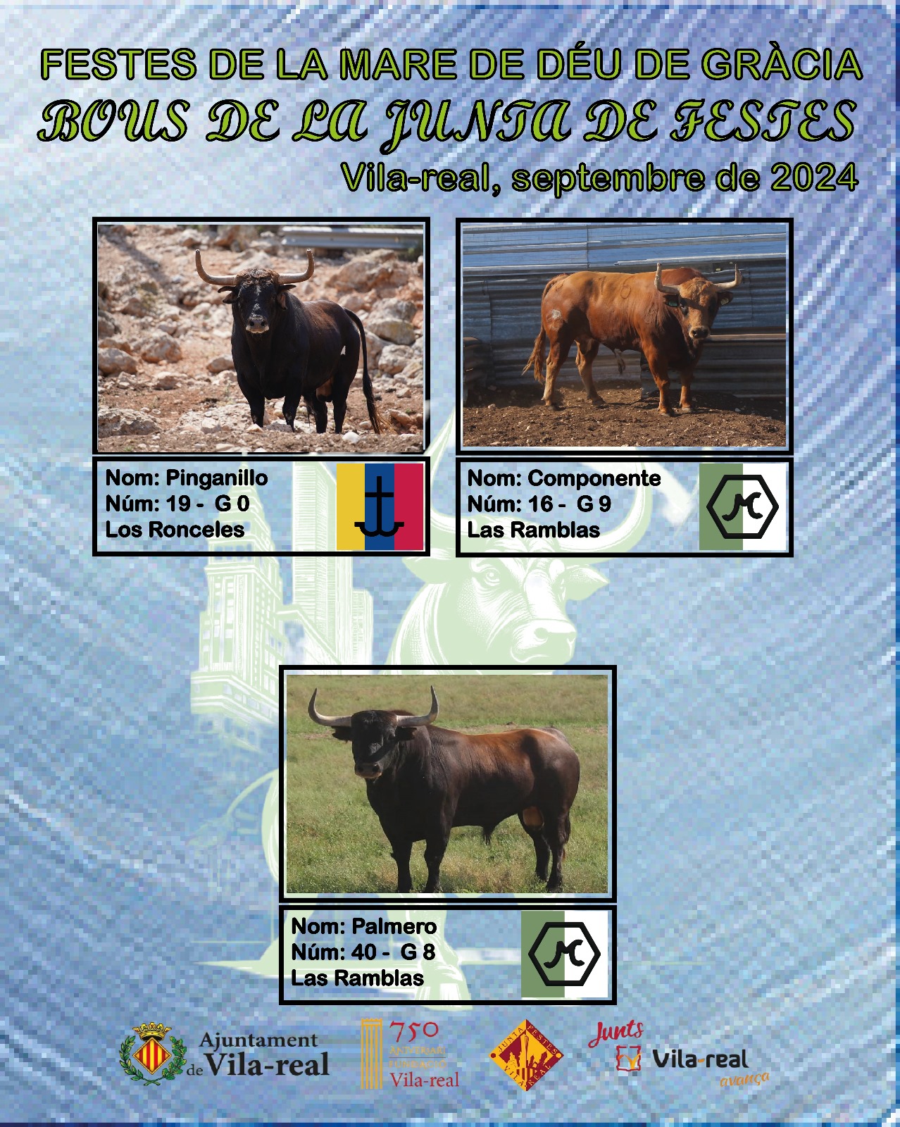 Cartell de bous de la Junta de Festes