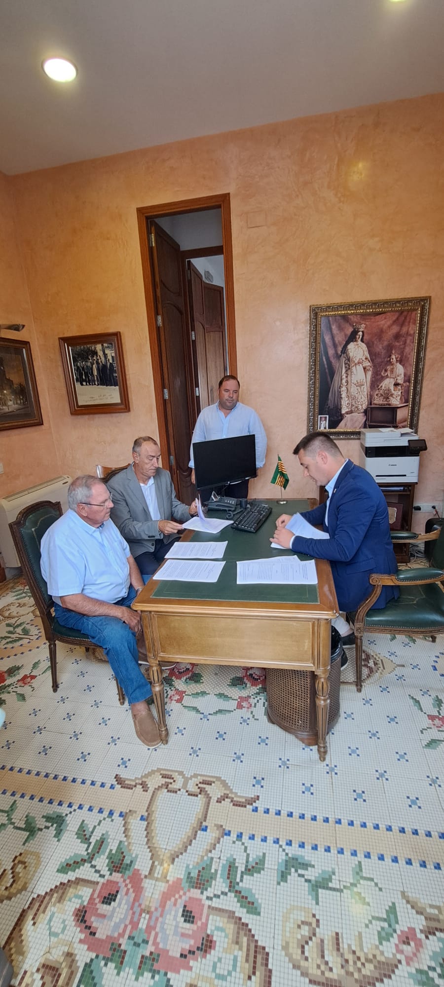 Les Alqueries segella un conveni amb la Comunitat de Regants de Vila-real per a millorar la xarxa d'aigües pluvials i evitar inundacions