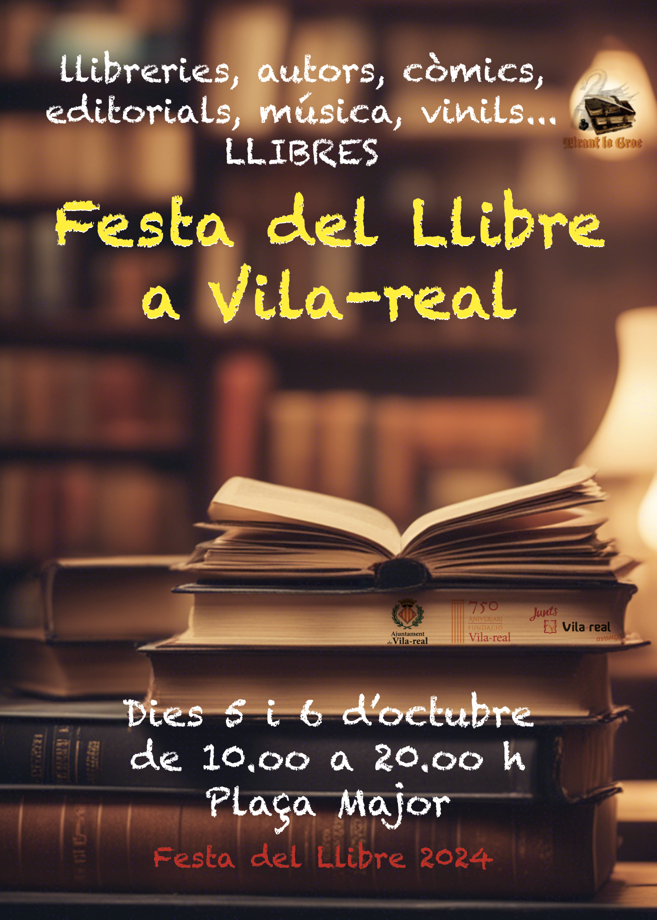 La 3ª edició de la Festa del Llibre arriba a Vila-real amb més de 30 autors i una aposta pel comerç local