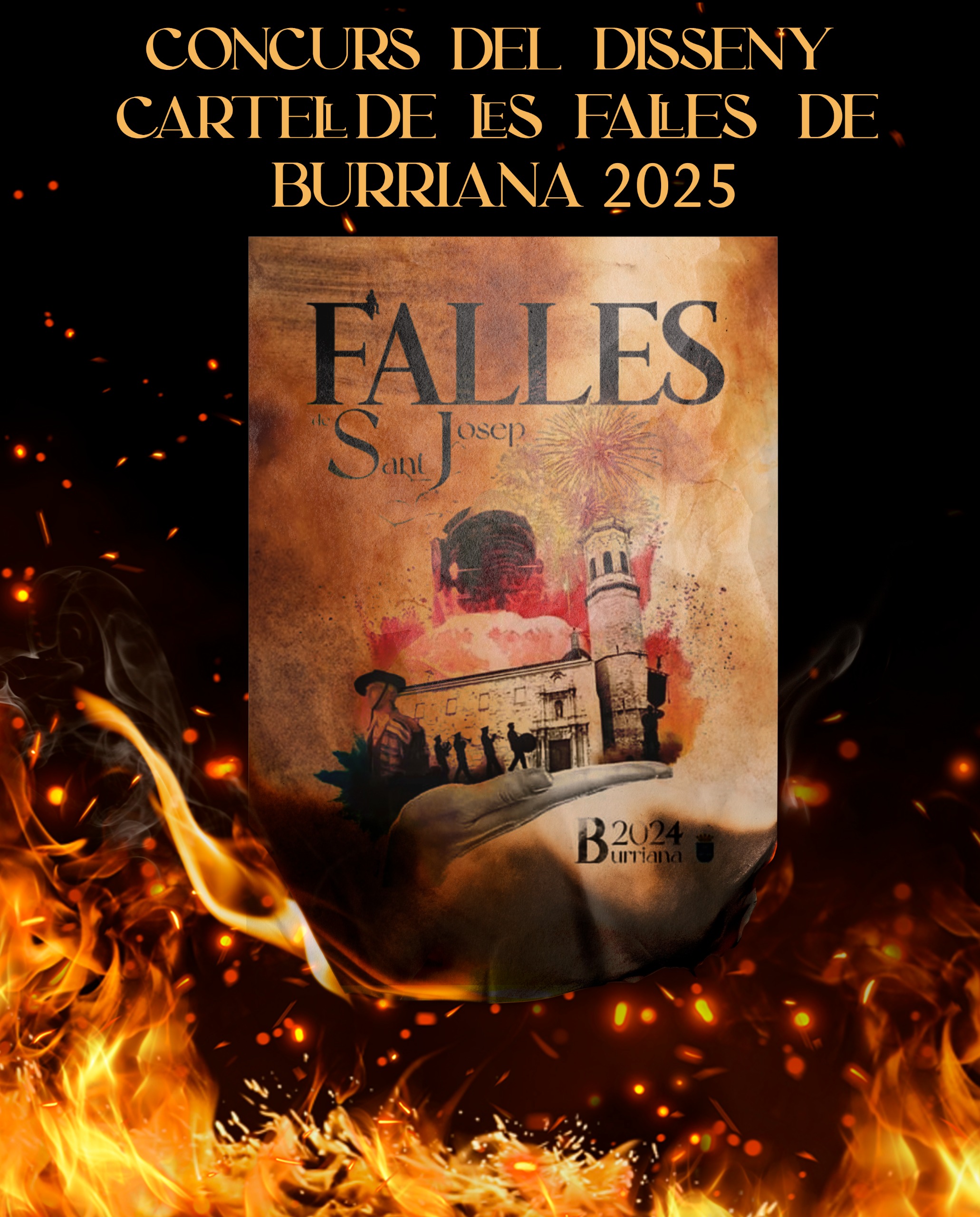 Burriana convoca el concurs del cartell anunciador de les Falles de 2025