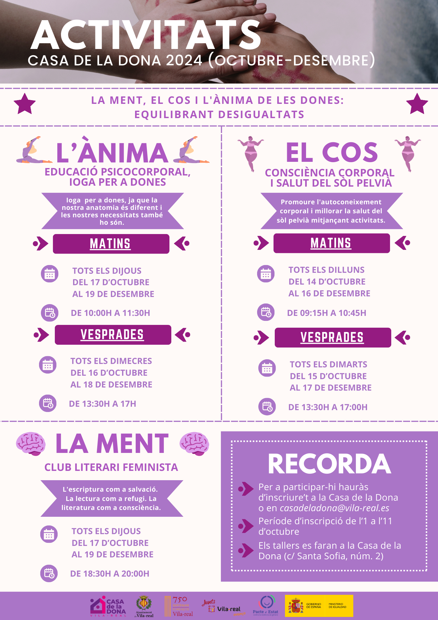 La Casa de la Dona ofereix noves activitats per a connectar ment, cos i ànima