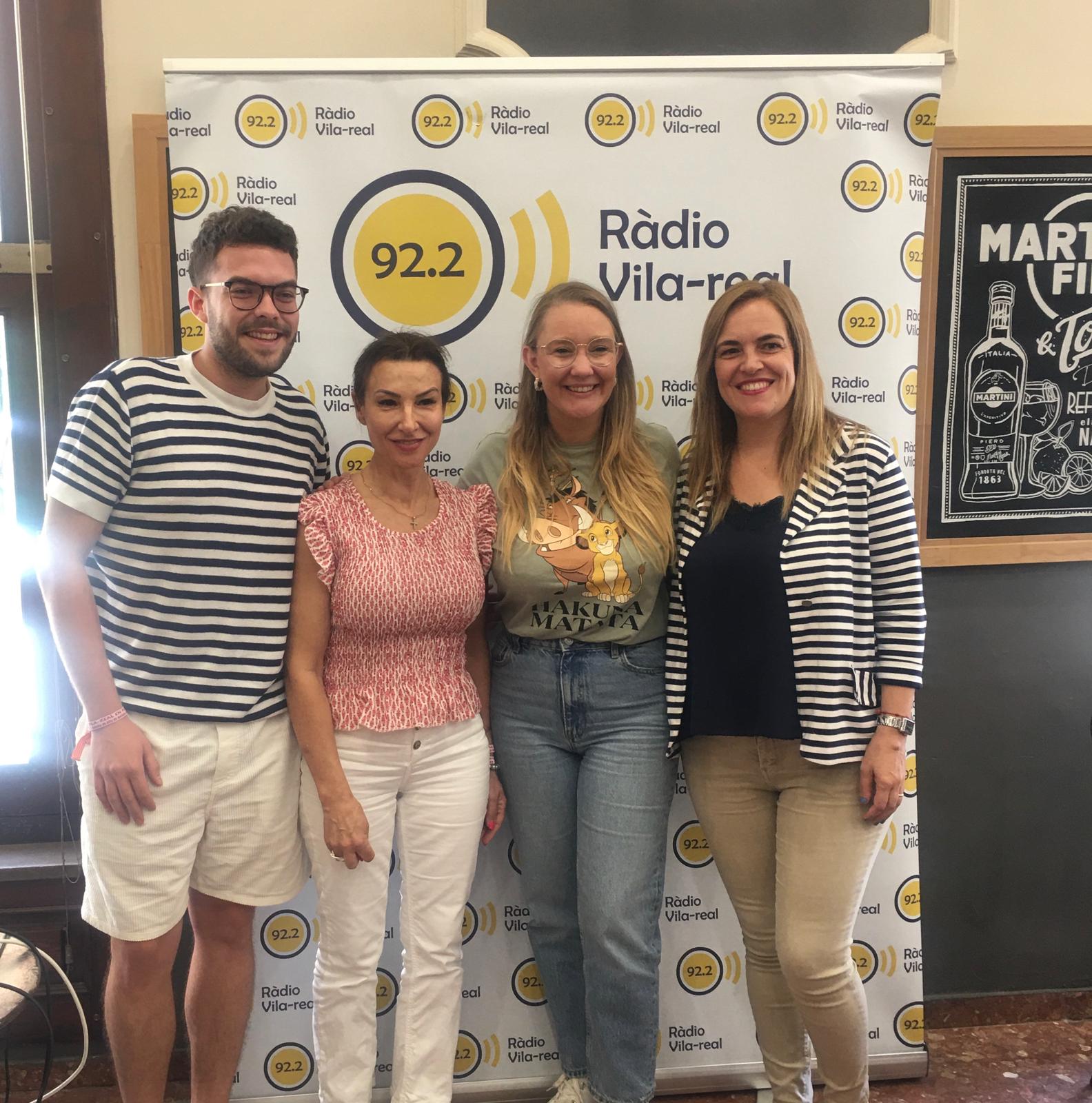 La vicealcaldessa de Vila-real, María Fajardo ens visita amb Pablo Albalate i Paula Mateos