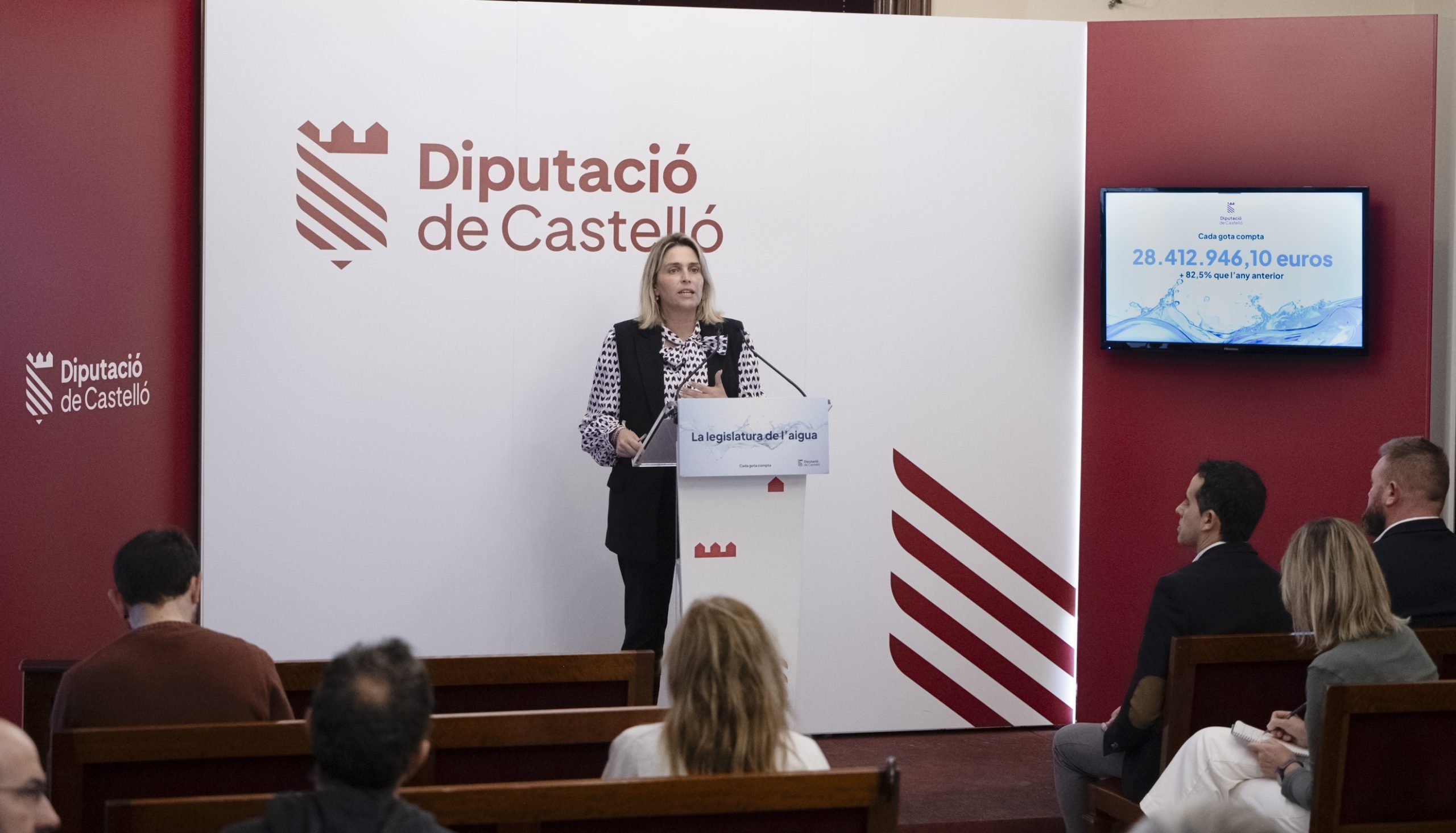 La Diputació de Castelló enfortix el seu esforç inversor per a garantir els recursos hídrics a la província i incrementa un 82,5% el pressupost fins a superar els 28,4 milions d’euros