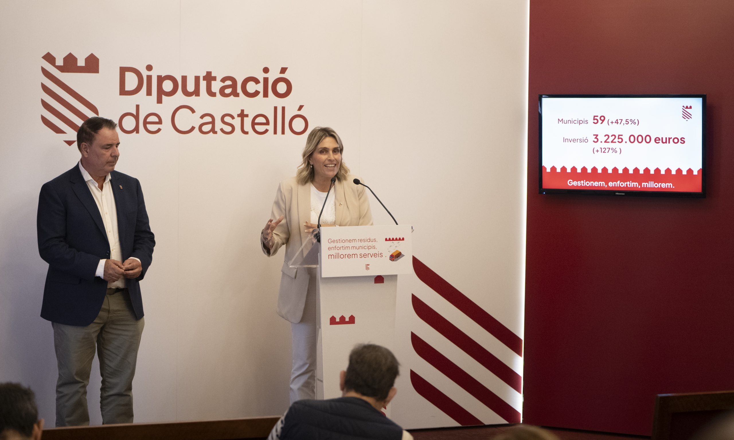La Diputació de Castelló planta cara a la nova taxa de residus imposada pel Govern i incrementa un 127% el pressupost per a assumir la gestió administrativa d’este tribut en 59 municipis