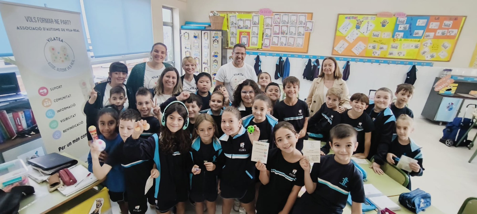 VILATEA, l’associació d’autisme de Vila-real, inicia el primer cicle de sensibilització sobre el TEA a escolars amb una xarrada a Fundació Flors