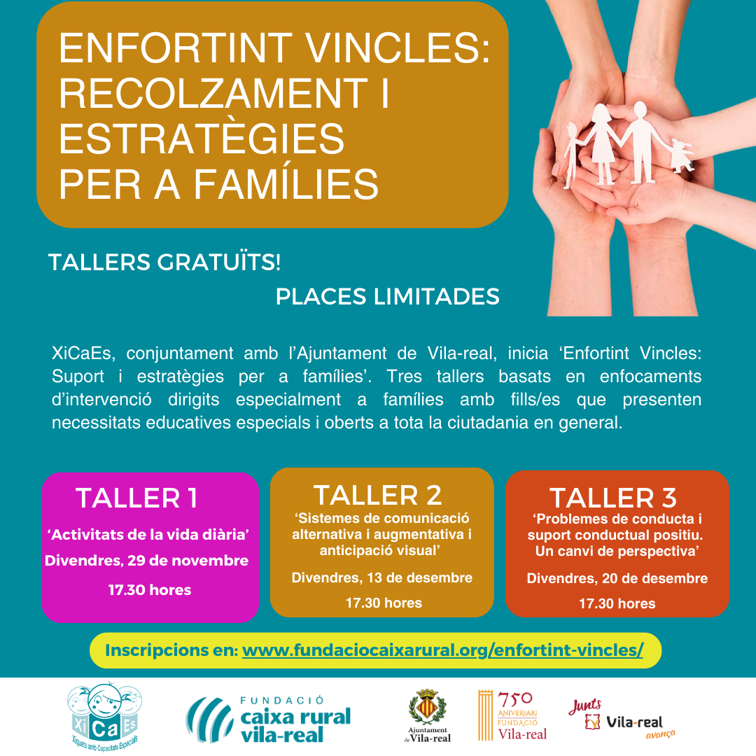 Ayuntamiento de Vila-real y XiCaEs lanzan la iniciativa ‘Fortaleciendo Vínculos’
