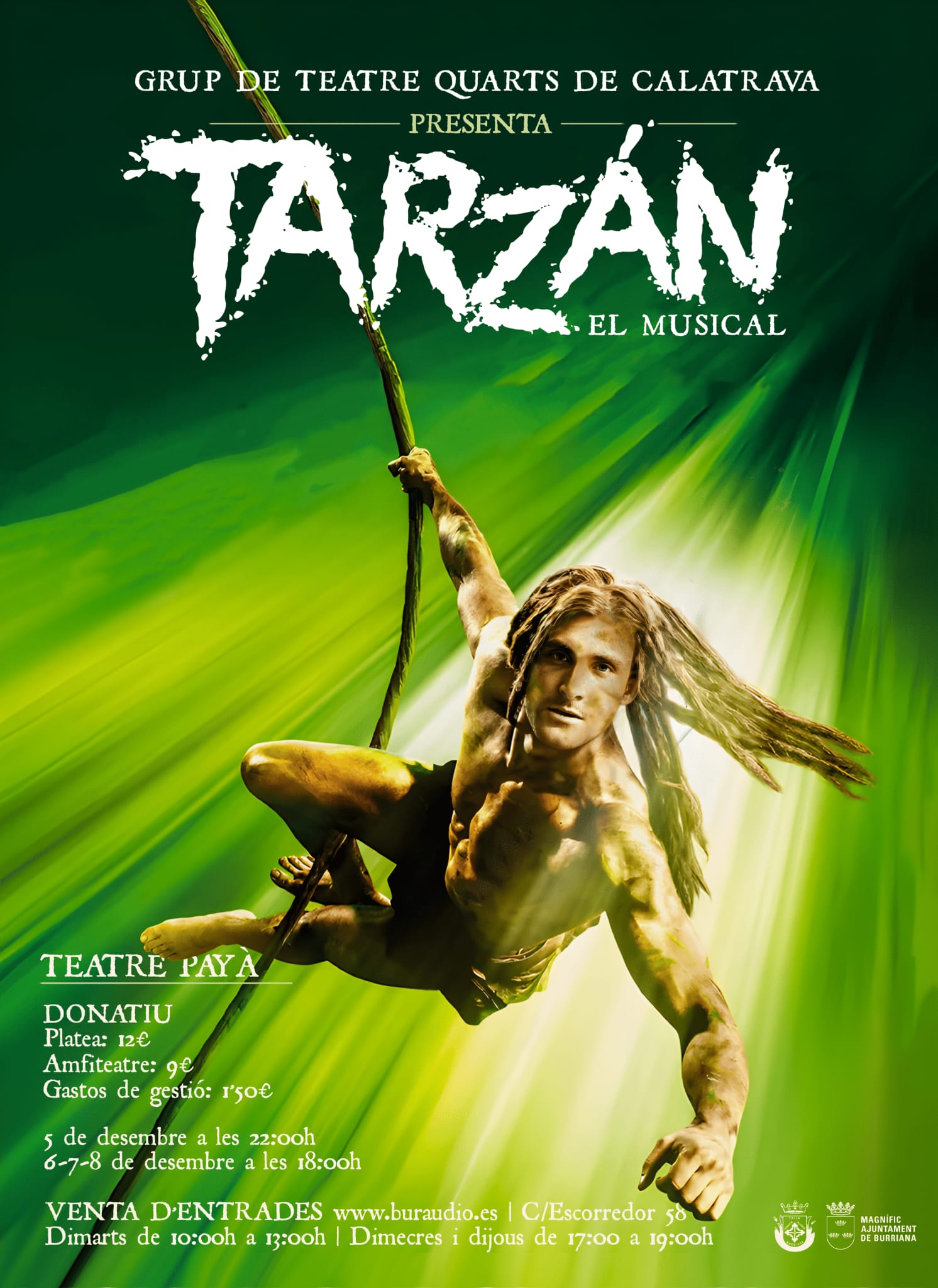 Tarzán, el musical, arriba a Borriana de la mà del Grup de Teatre Quarts de Calatrava