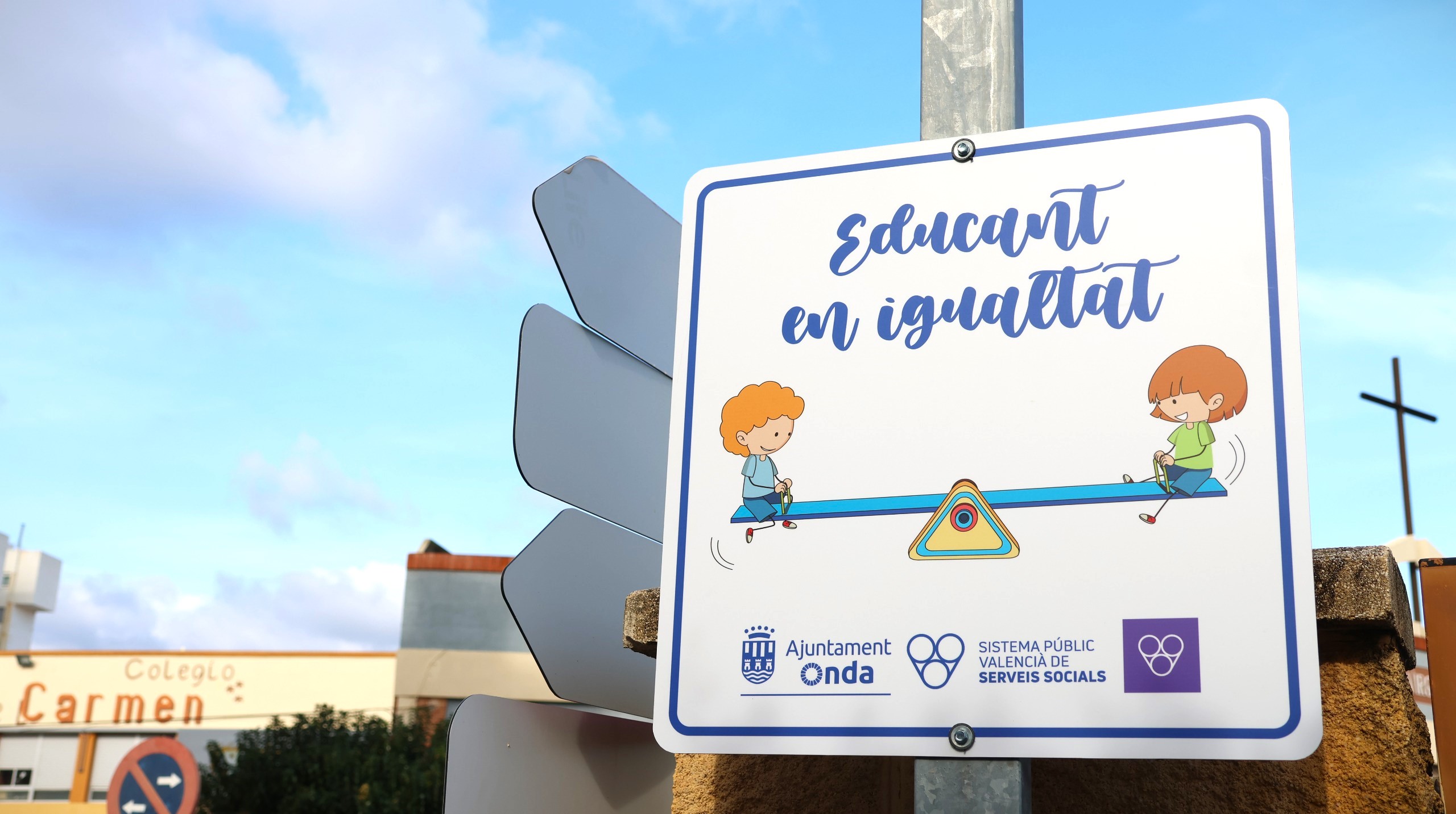Onda instala señalización coeducativa para fomentar la igualdad en diferentes espacios del municipio