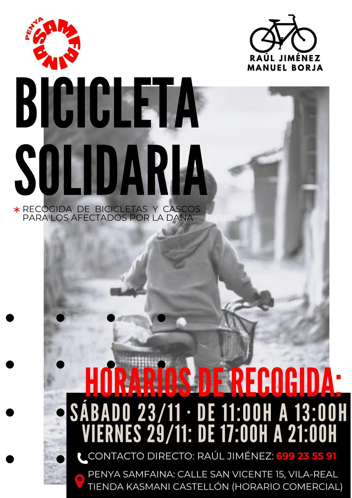 🚲🚲Recollida de bicicletes afectats DANA, ens ho explica Manuel Borja, membre de la Penya Samfaina