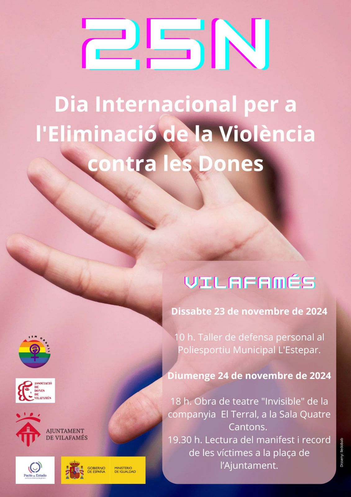Vilafamés clama contra la violència masclista pel 25N