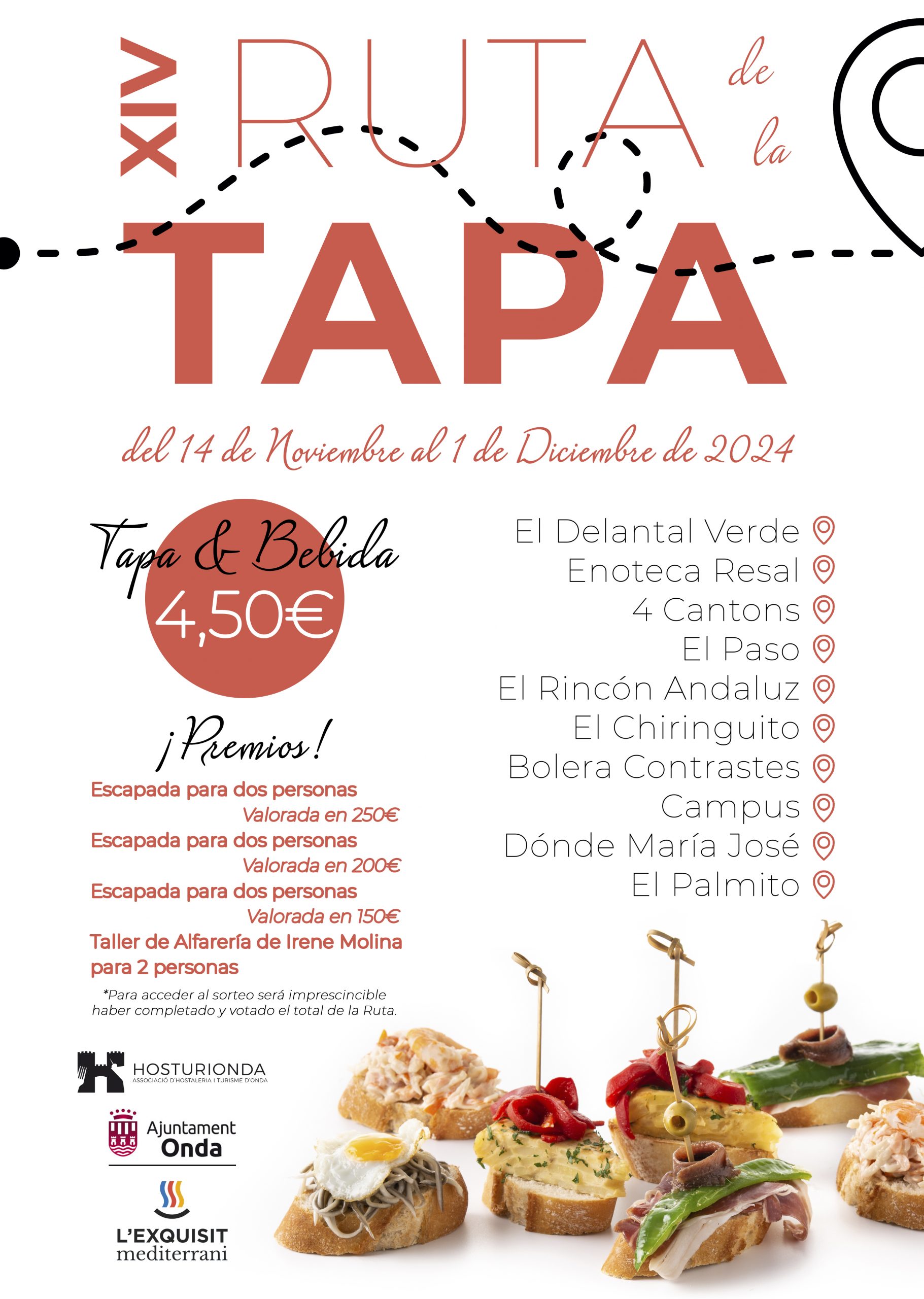 Onda oferta la mejor gastronomía con la XIV Ruta de la Tapa