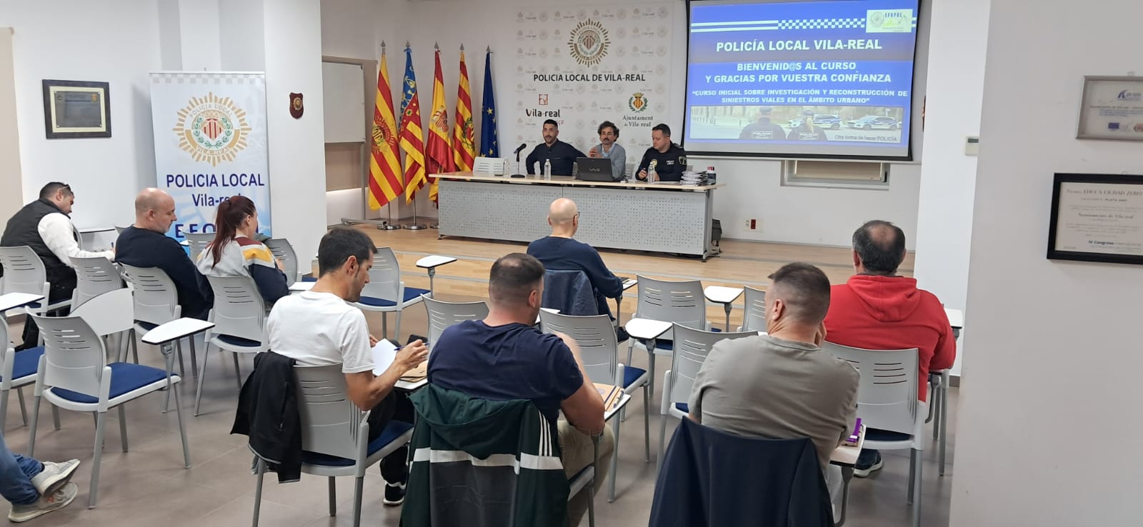 La Policia Local de Vila-real imparteix un curs sobre investigació de sinistres vials en l’àmbit urbà