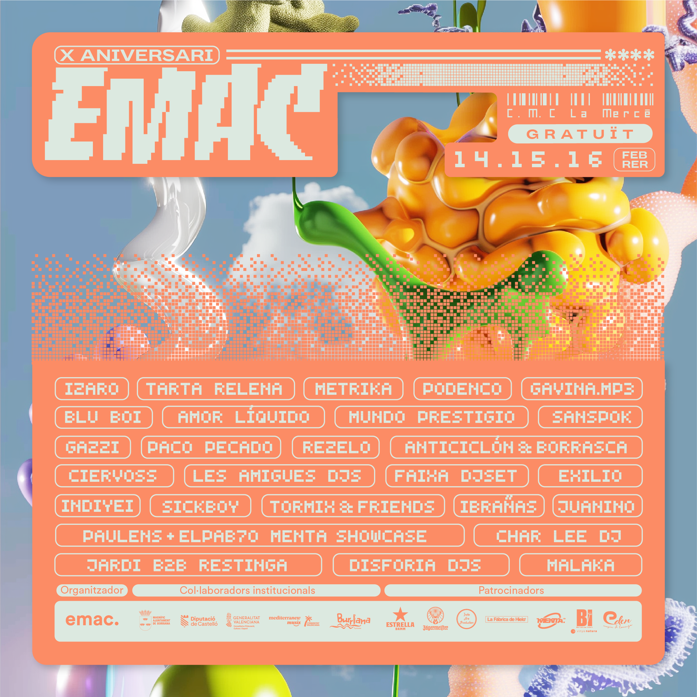 L’emac presenta el cartell complet de la seua desena edició a Burriana