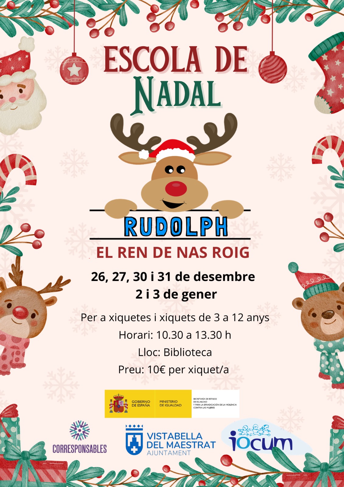 Vistabella oferix un any més l’Escola de Nadal en la seua aposta per la conciliació familiar