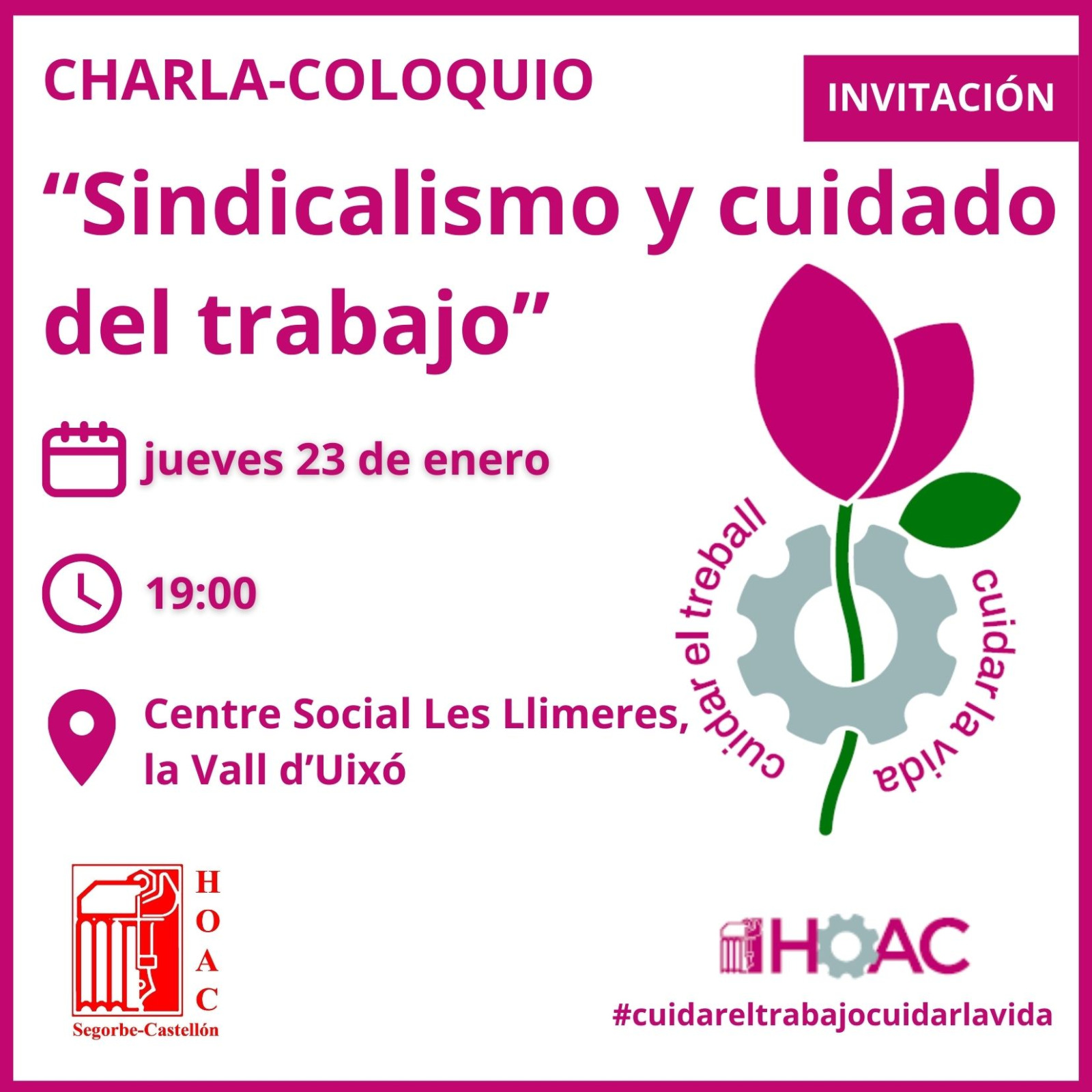 HOAC: Sindicalismo y cuidado del trabajo