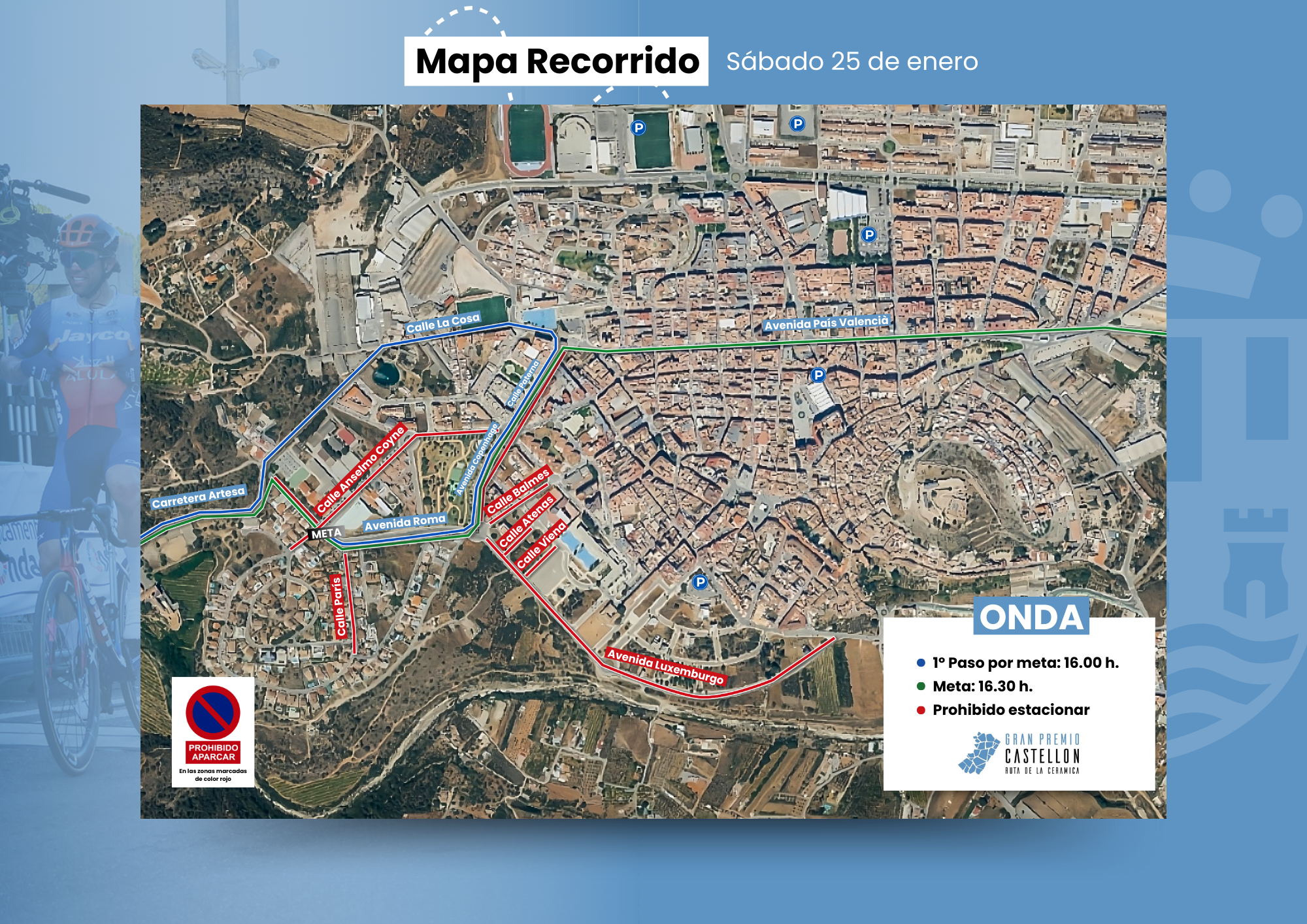 Onda ultima los preparativos del II Gran Premio Castellón – Ruta de la Cerámica con un amplio dispositivo de seguridad