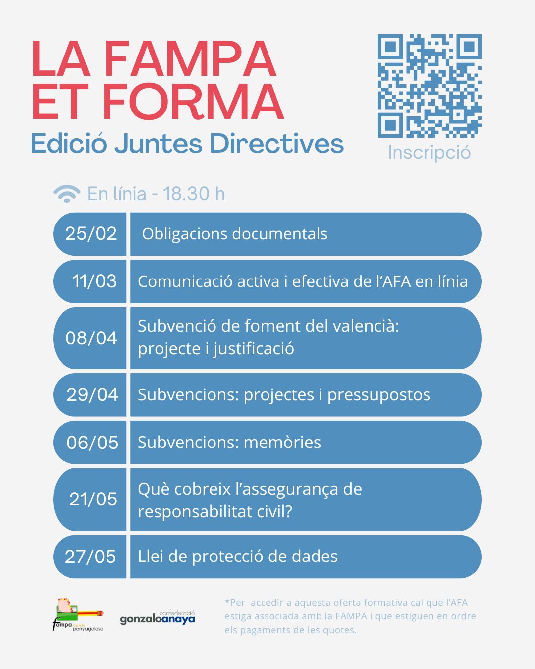 La FAMPA impulsa la formació “Prevenció de riscos digitals” coincidint amb el Dia d’Internet Segura