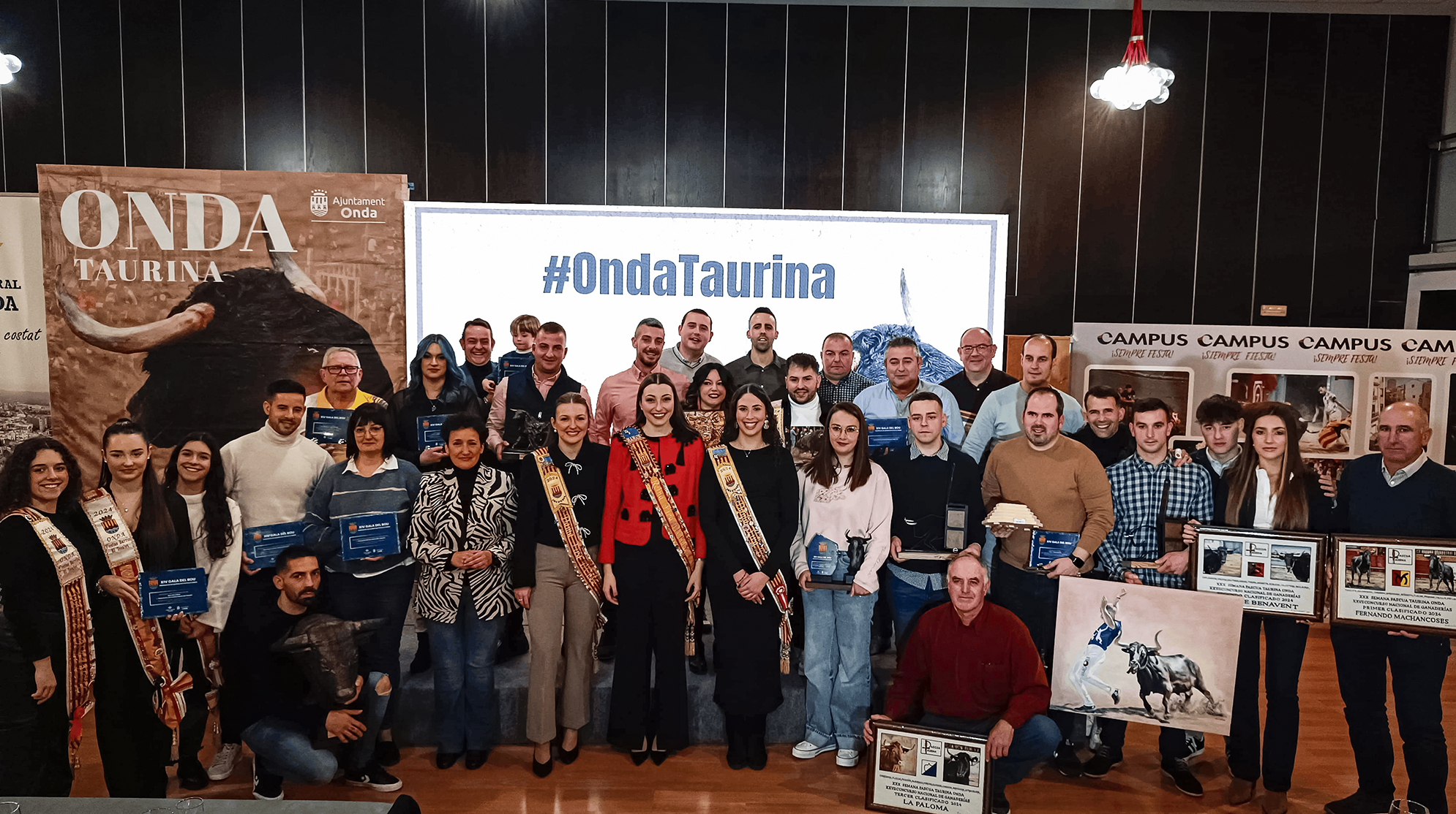 Onda celebra la XIV Gala del Bou y reconoce a los protagonistas del mundo taurino