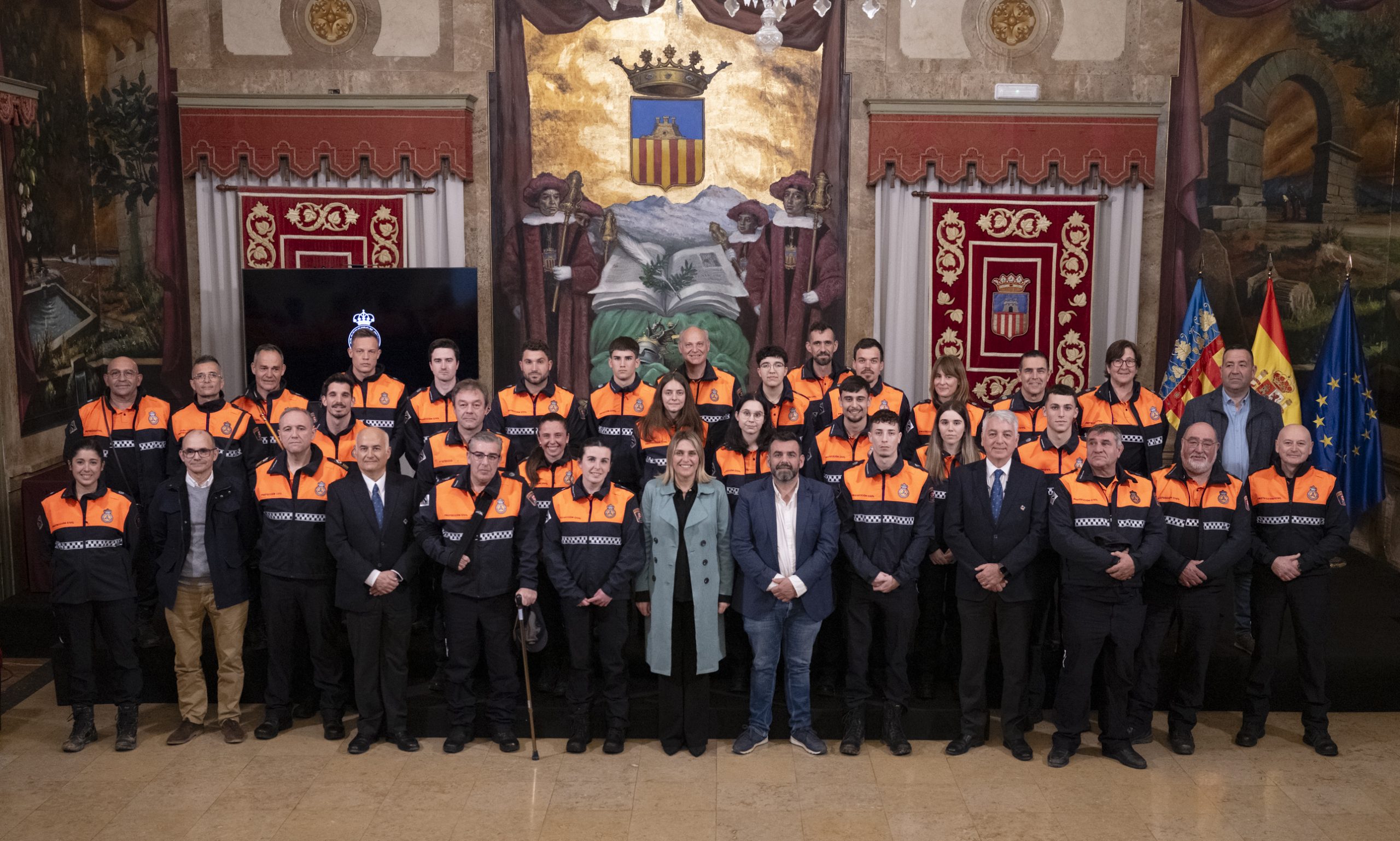 Marta Barrachina enalteix la solidaritat i el compromís per la província de l’Agrupació Provincial de Voluntaris de Protecció Civil