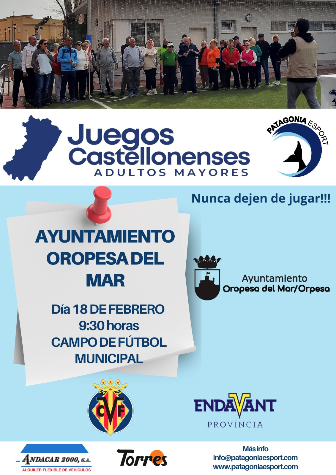 Oropesa del Mar acogerá los Juegos Castellonenses para adultos mayores