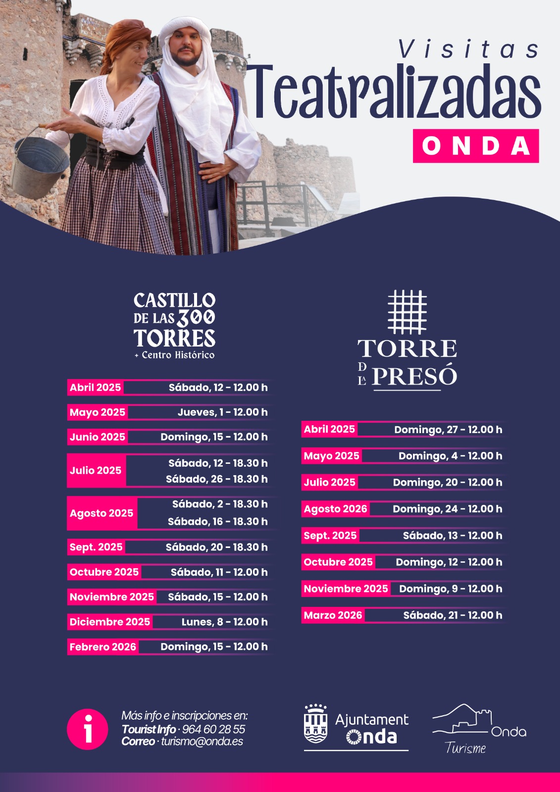 Onda revive su historia con el regreso de las visitas teatralizadas al Castillo de las 300 Torres y el centro histórico