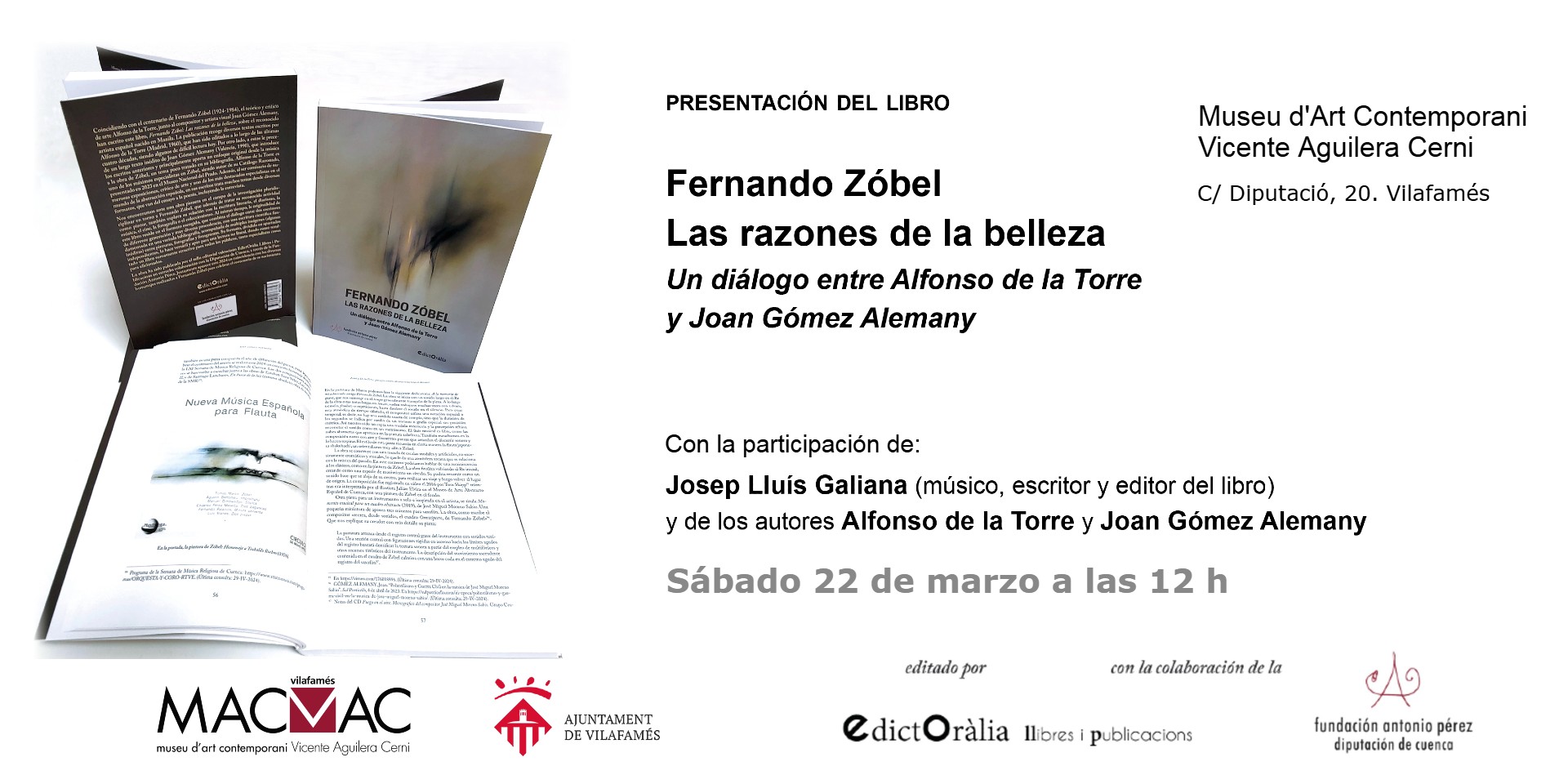 El MACVAC acull la presentació del llibre ‘Fernando Zóbel. Las razones de la belleza’