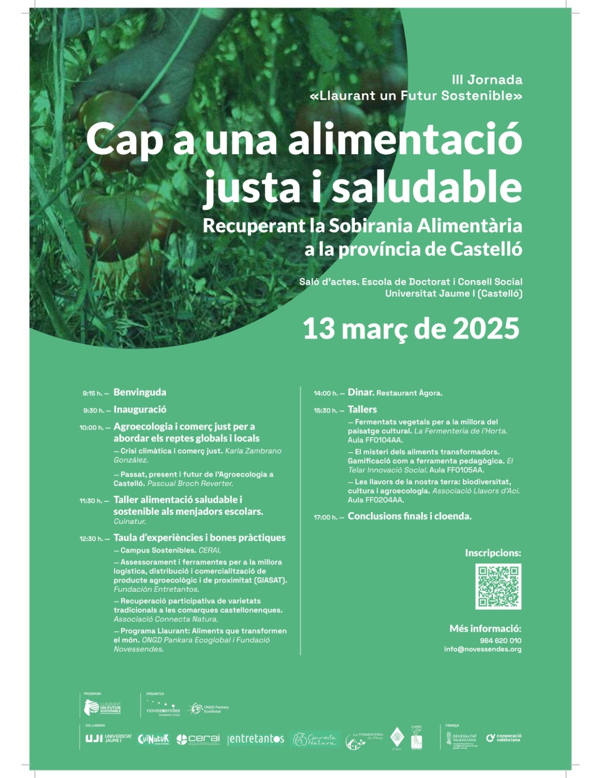 III Jornada «Llaurant un Futur Sostenible», ens ho expliquen Iraca Vargas Salamanca i Alba Remolar Franch