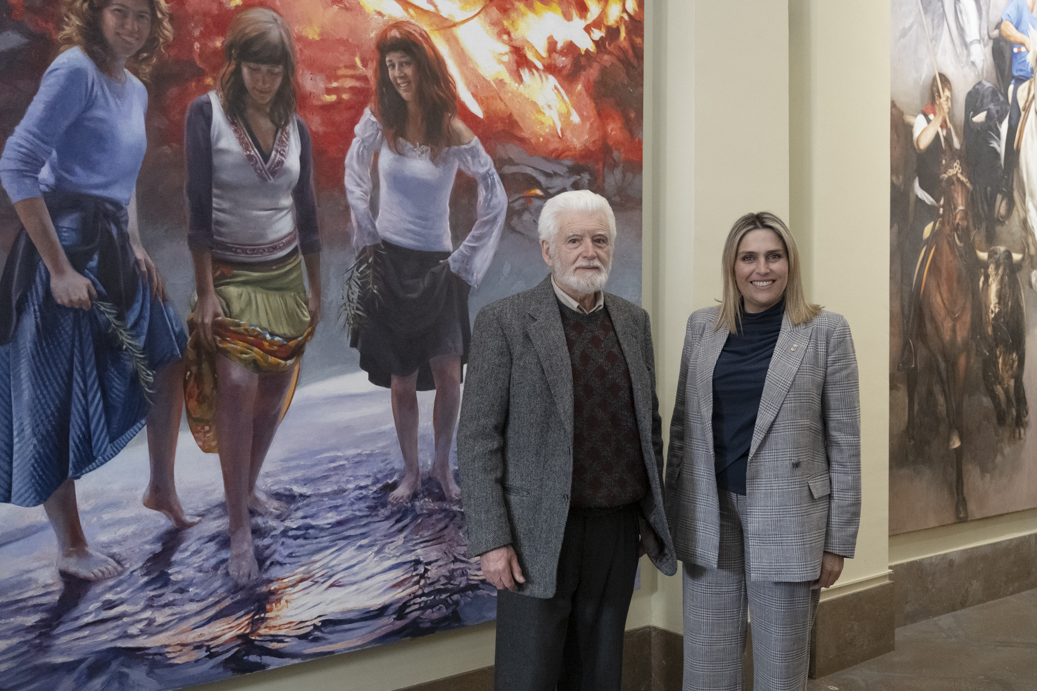 La Diputació de Castelló posa veu al recorregut pels murals pintats per Traver Calzada en el Palau Provincial a través d’un servei d’audioguia