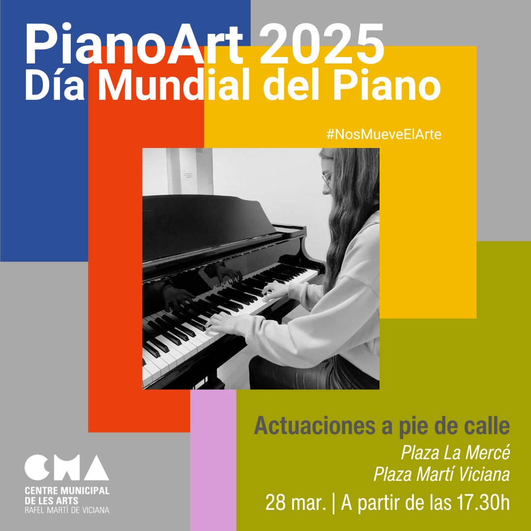 El Centre Municipal de les Arts trau els pianos al carrer per a celebrar el Dia Mundial del Piano