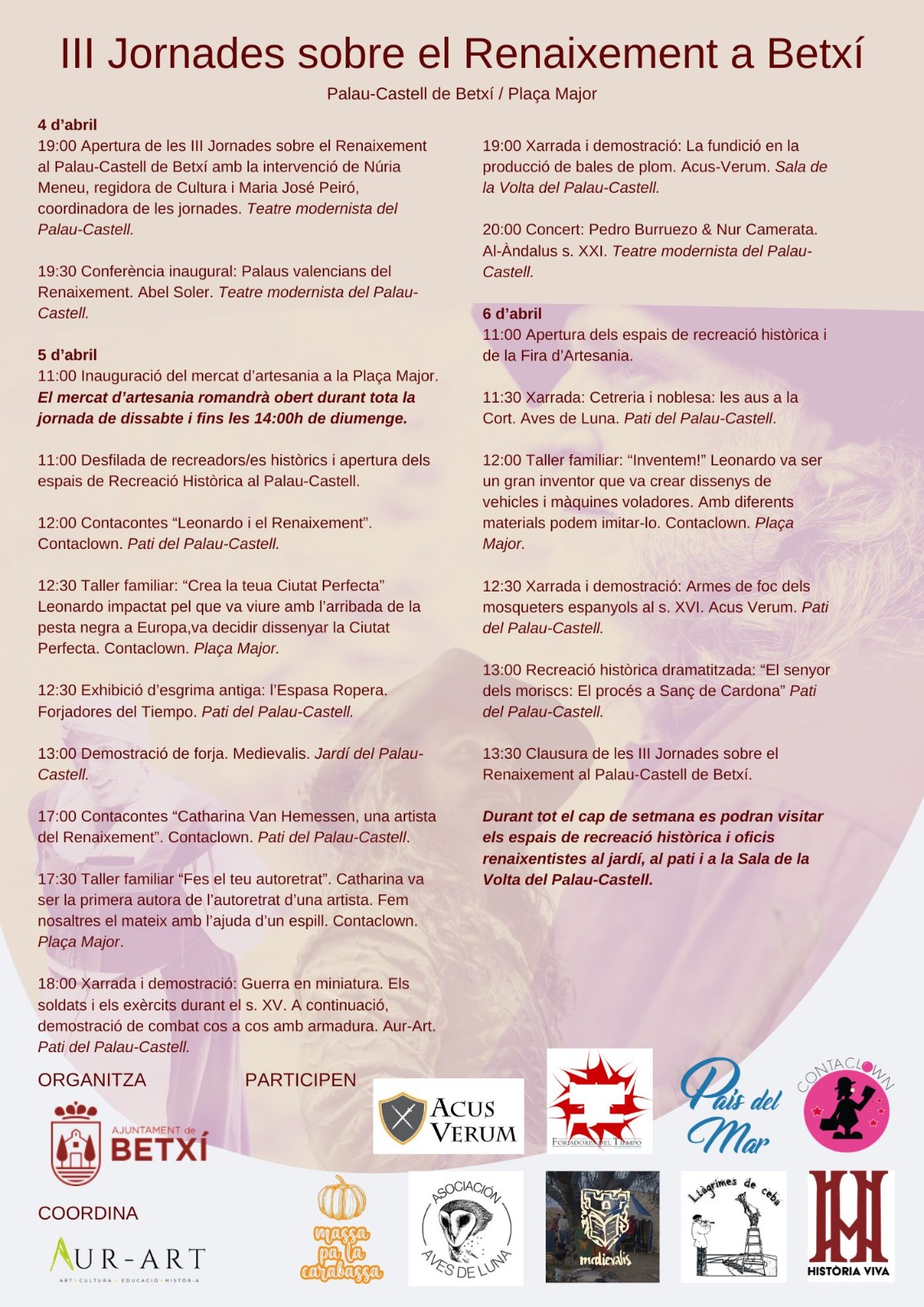 Betxí viatja al Renaixement amb un cap de setmana ple d’història, música i espectacle