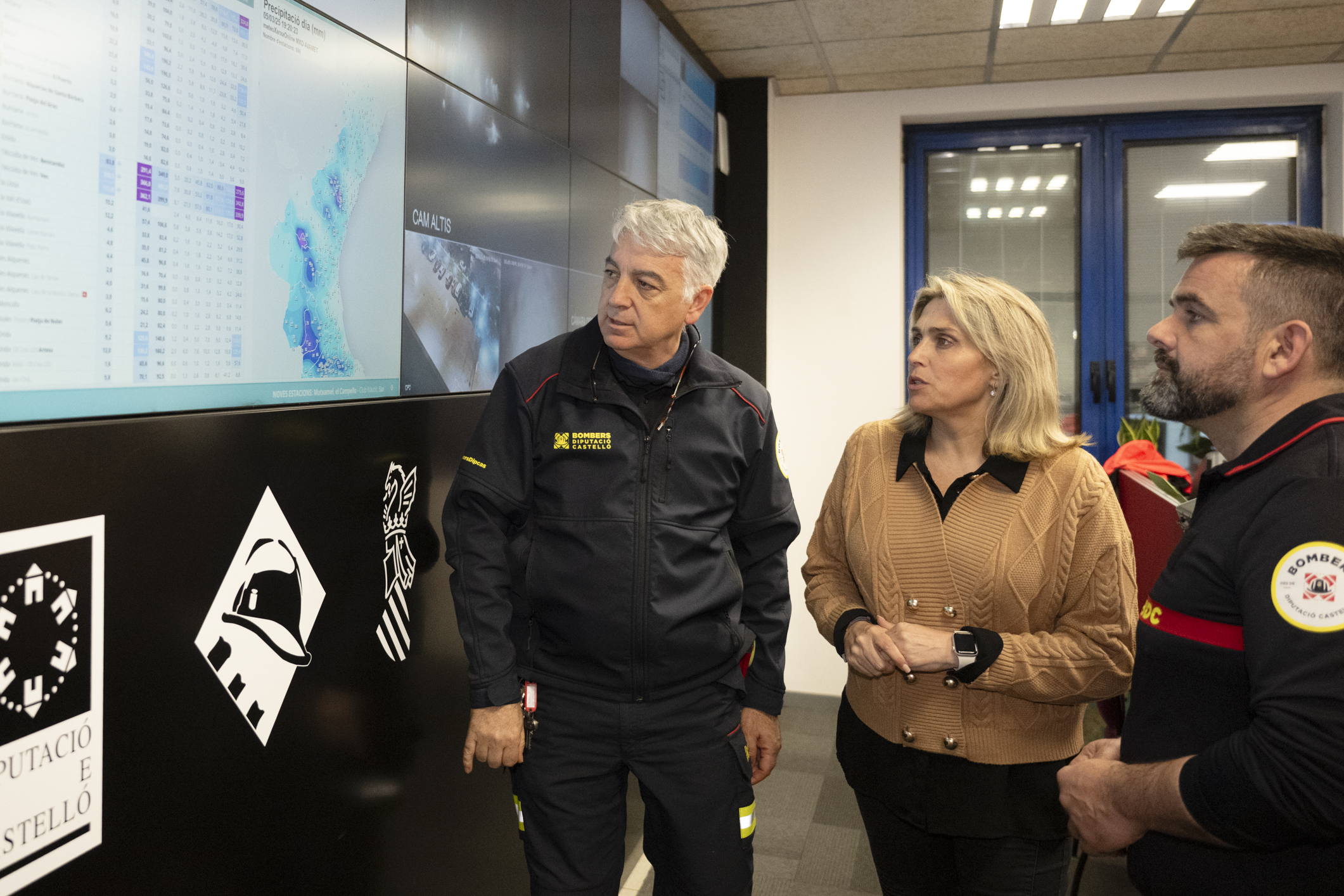 La Diputació de Castelló manté la coordinació amb tots els serveis d’emergència davant el temporal de pluges