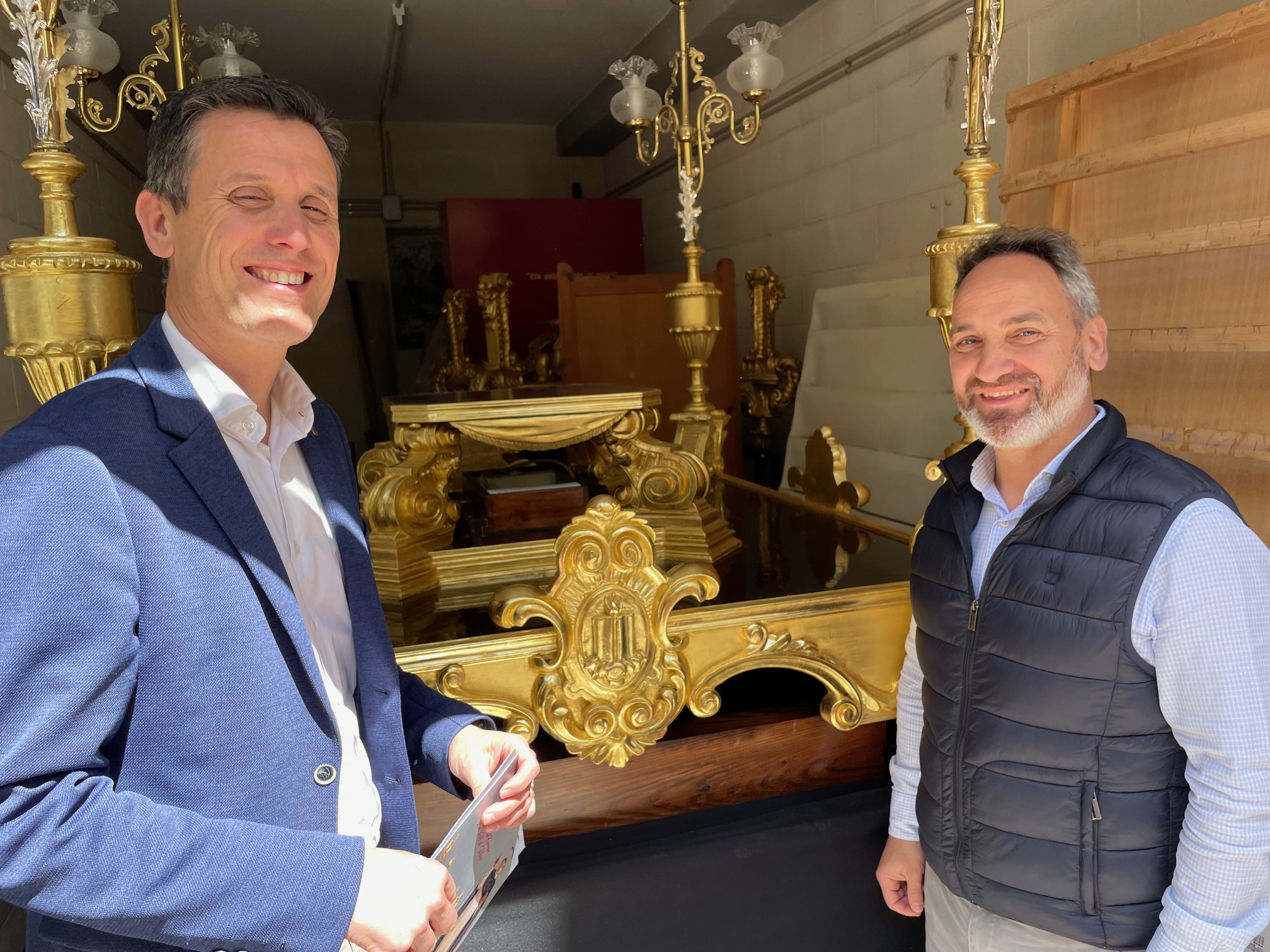 La Diputació de Castelló millora el patrimoni sacre de la Vall d’Uixó amb la restauració i posada en valor de les andes processionals de Sant Vicent Ferrer