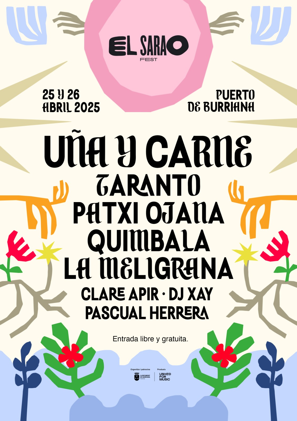 Burriana acollirà la segona edició del Sarao Fest els dies 25, 26 i 27 d’abril