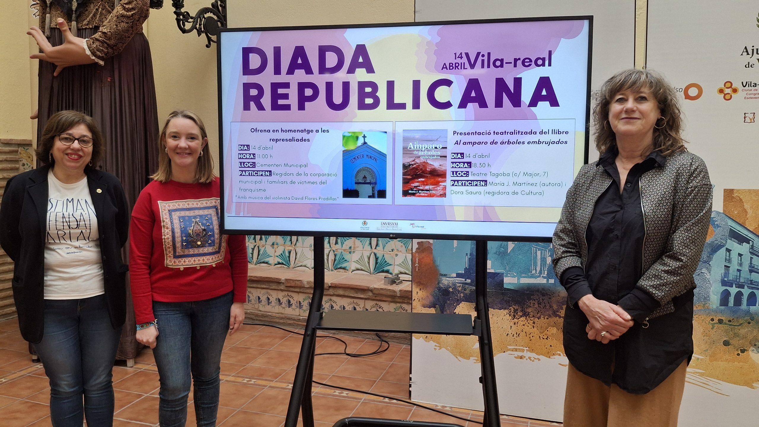 Vila-real commemora el 14 d’abril amb un homenatge a les represaliades i la presentació d’un llibre