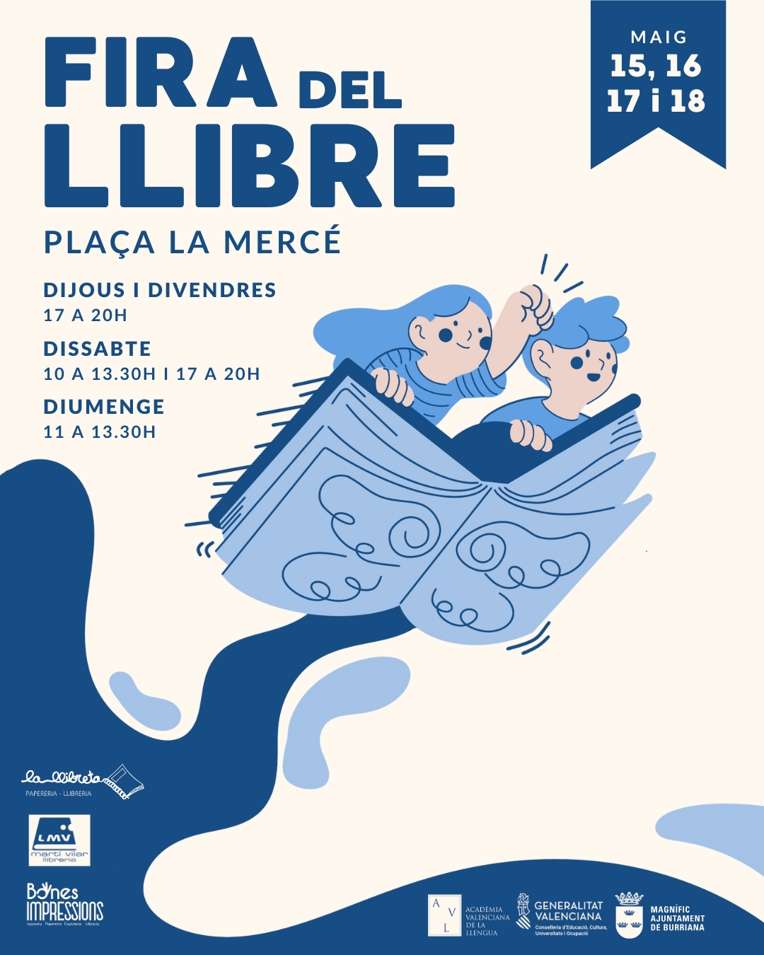 Autors, llibreries i lectors es donaran cita en la Fira del Llibre de Burriana 2025