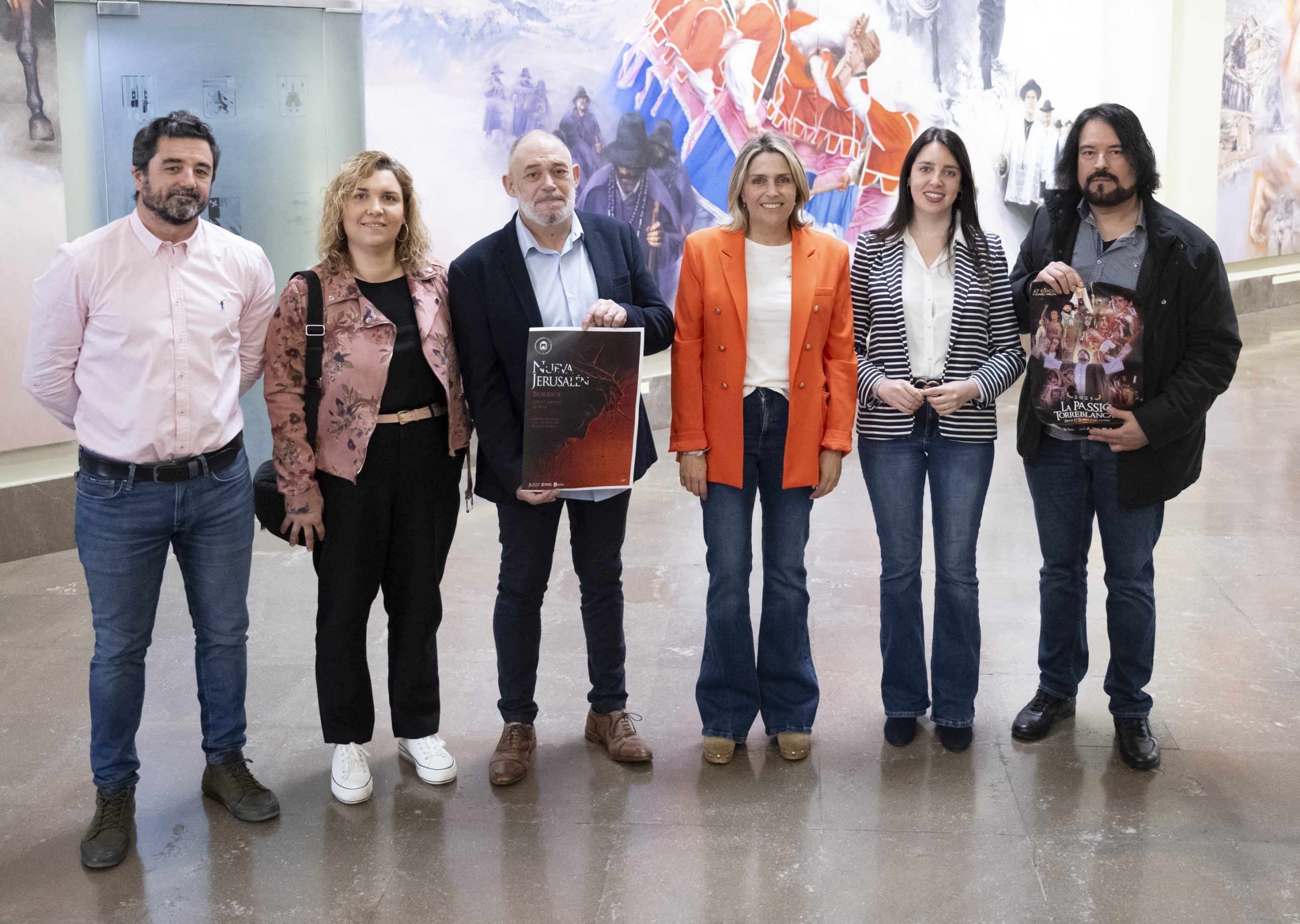 La Diputació de Castelló reforça el seu suport a la Passió de Torreblanca i de Borriol com a emblemes de la Setmana Santa de la província
