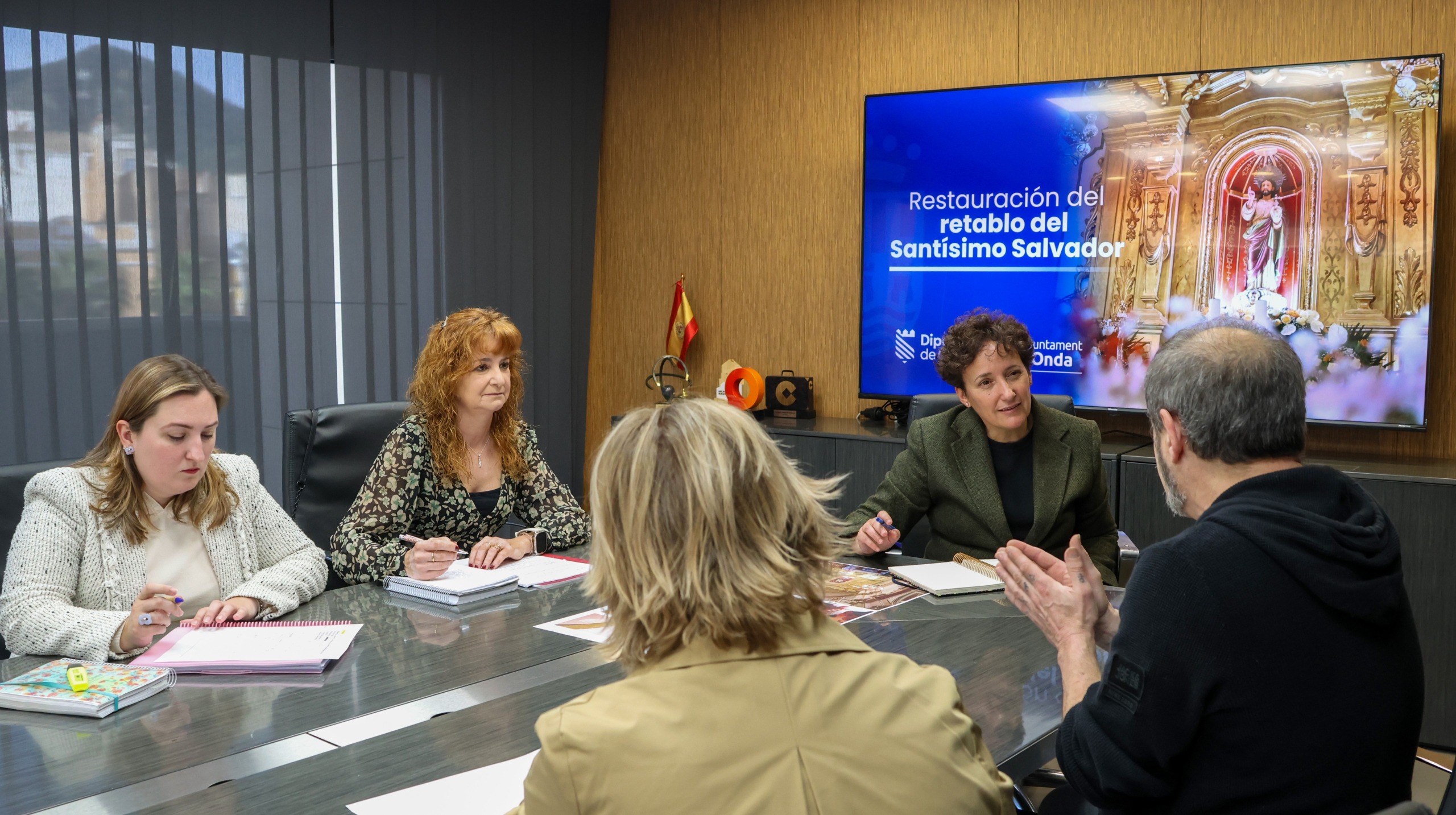 El Ayuntamiento de Onda inicia la restauración integral del retablo mayor del Ermitorio del Salvador