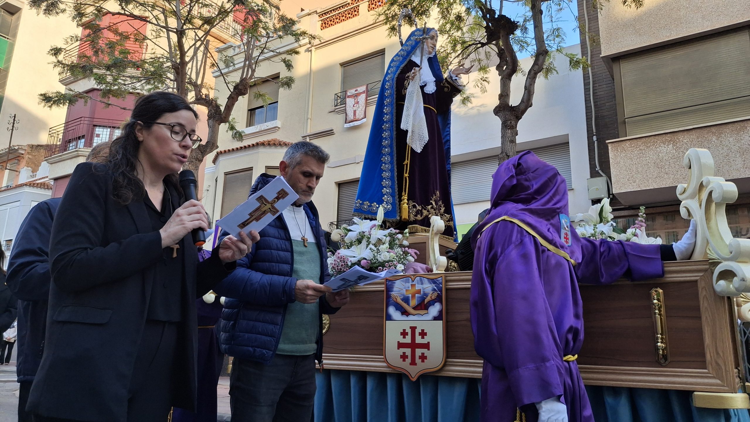 Viacrucis organitzat per la Tercera Orde Franciscana Seglar i la Germandat Franciscana de Terra Santa