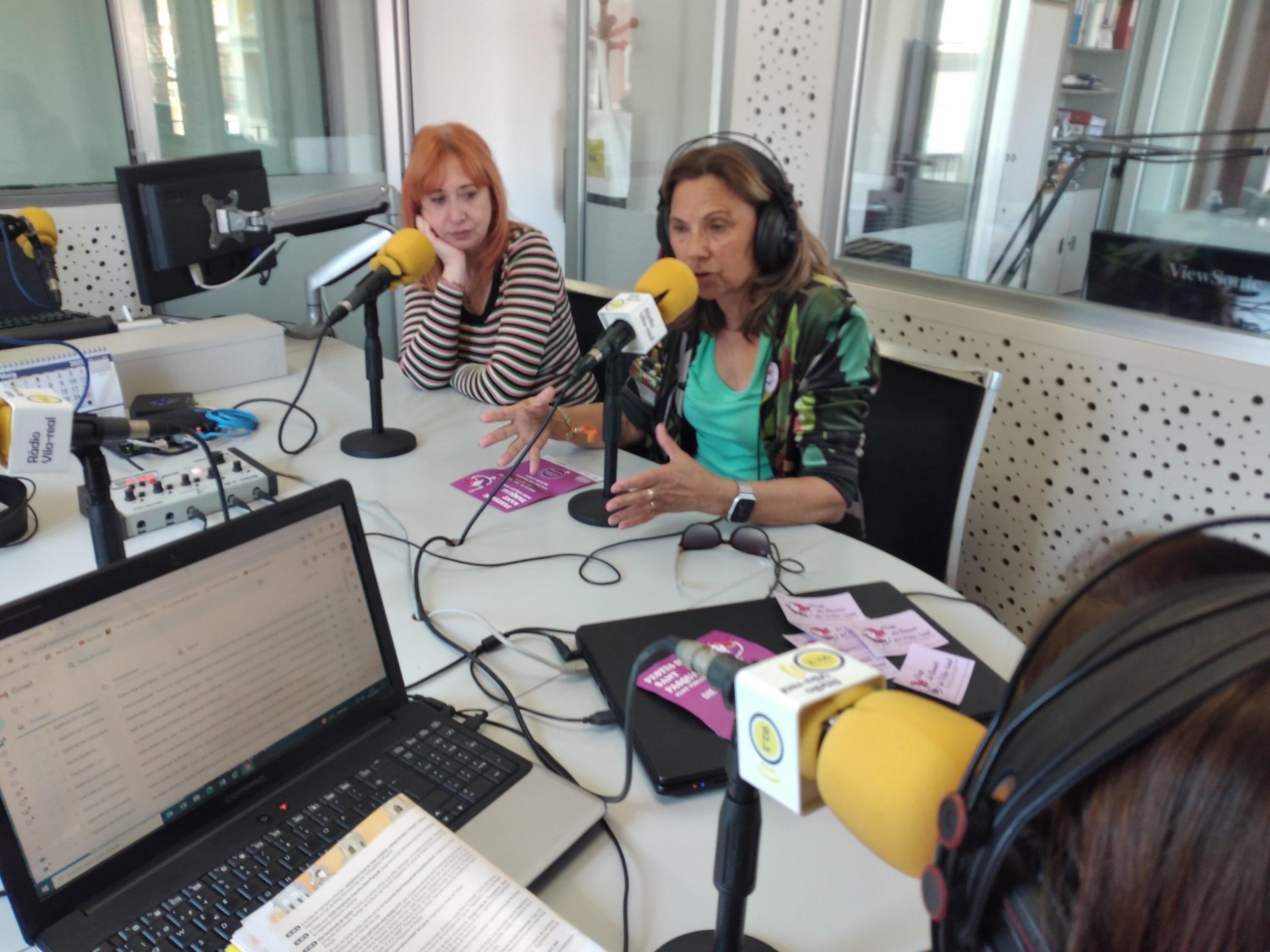 Ana Claramonte i Carmina Reverter, Coordinadores del Grup de Dones de Vila-real, ens parlen del «punt violeta»